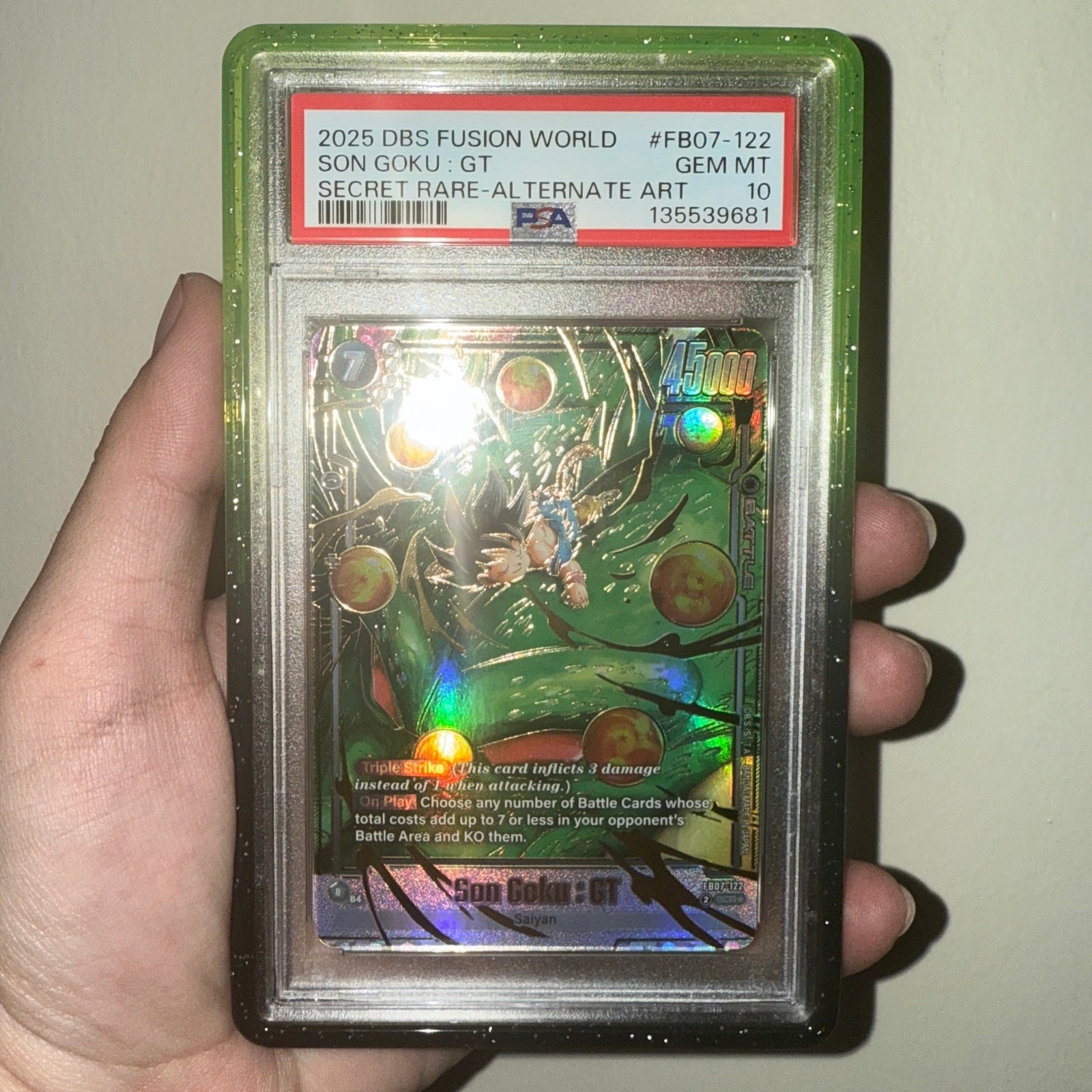2025 Dragon Ball Super Card Game Fusion World Wish for Shenron Son Goku : GT Secret Rare-Alternate Art FB07-122