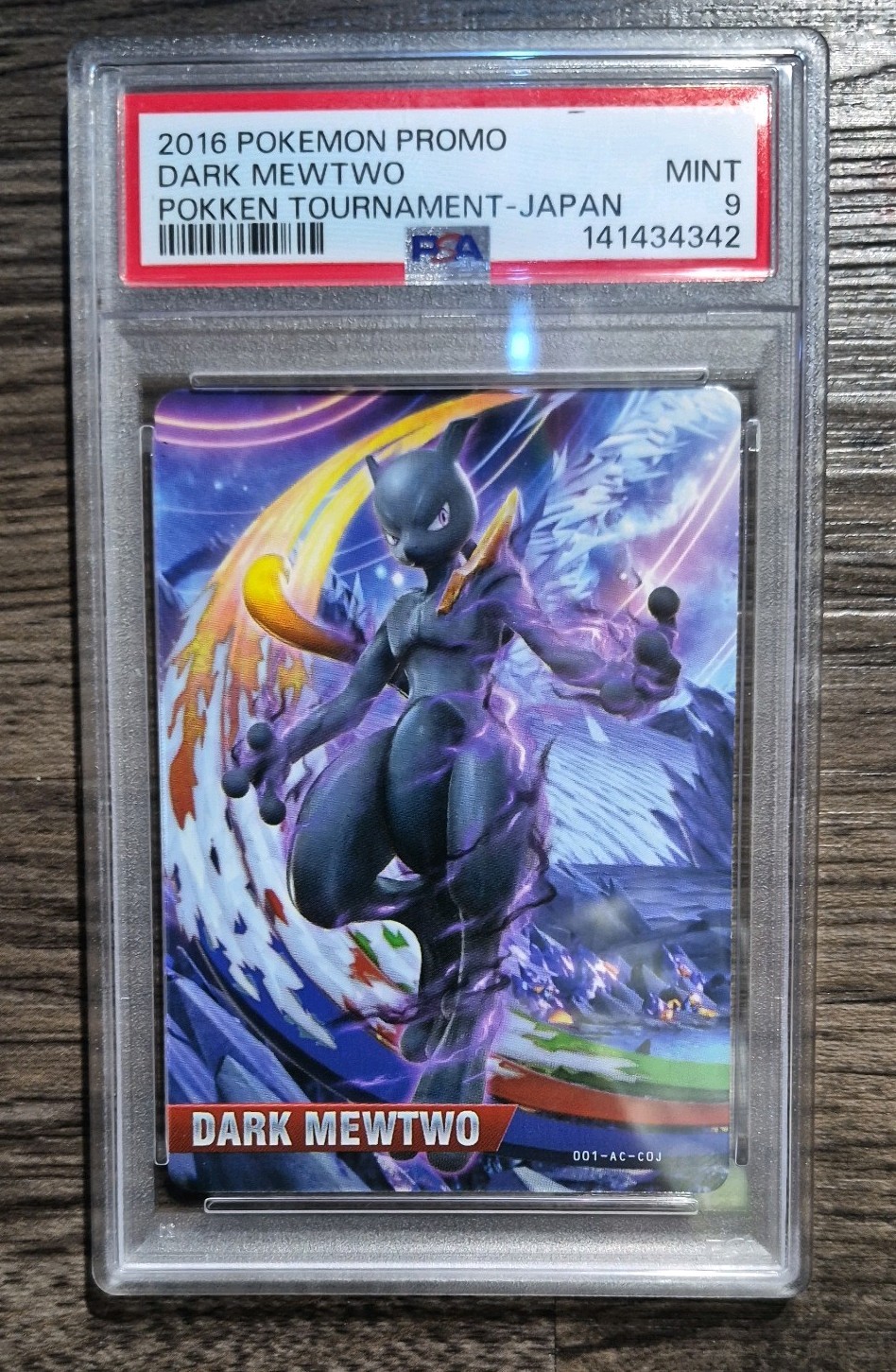 2016 Pokemon Promo Pokken Tournament Dark Mewtwo Japan