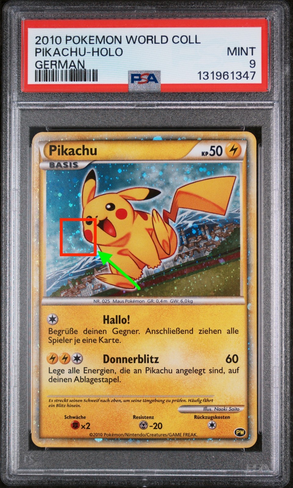 2010 Pokemon World Collection Pikachu-Holo German