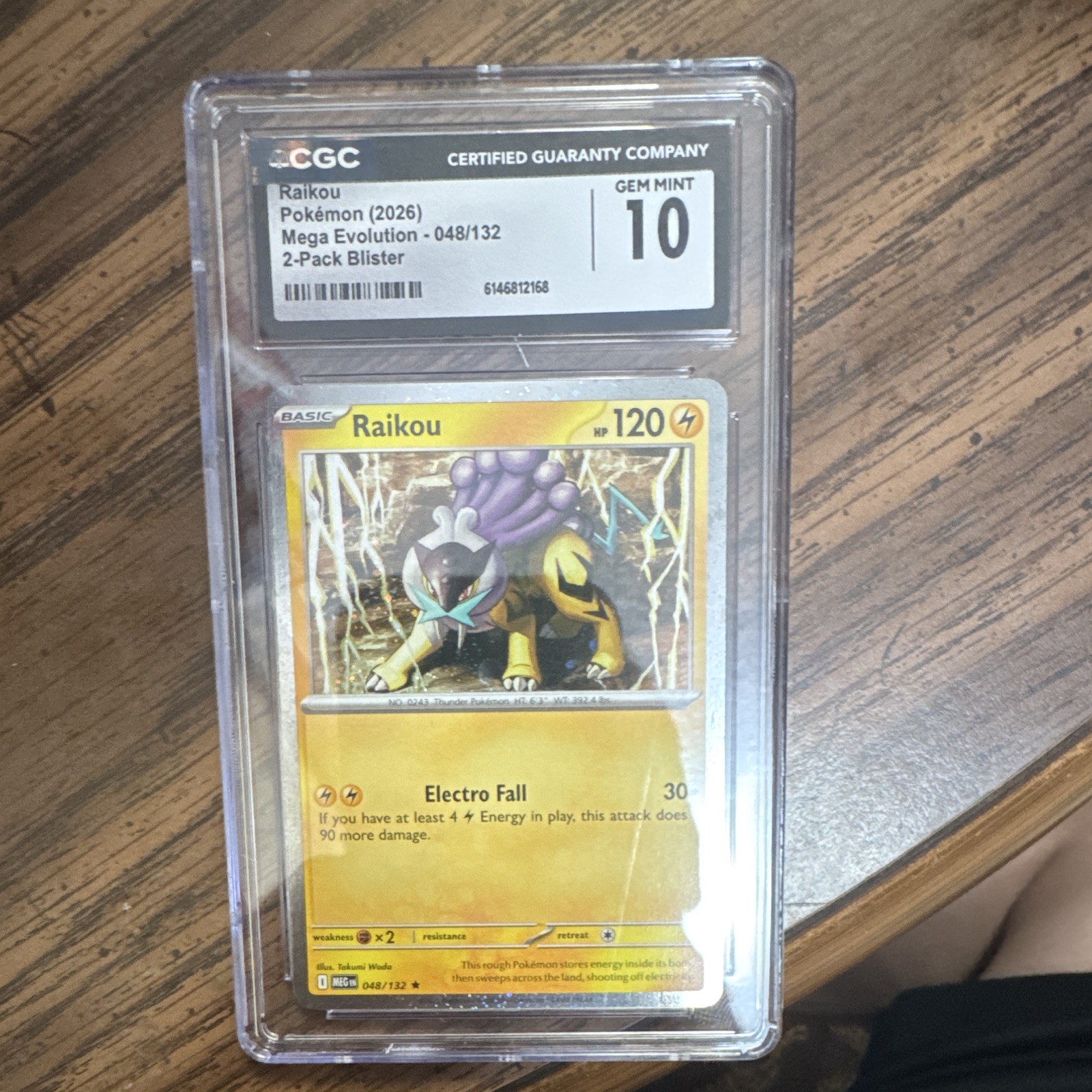 2026 Mega Evolution - MEG EN - English Raikou 2-Pack Blister (Cosmos Holo) 048/132