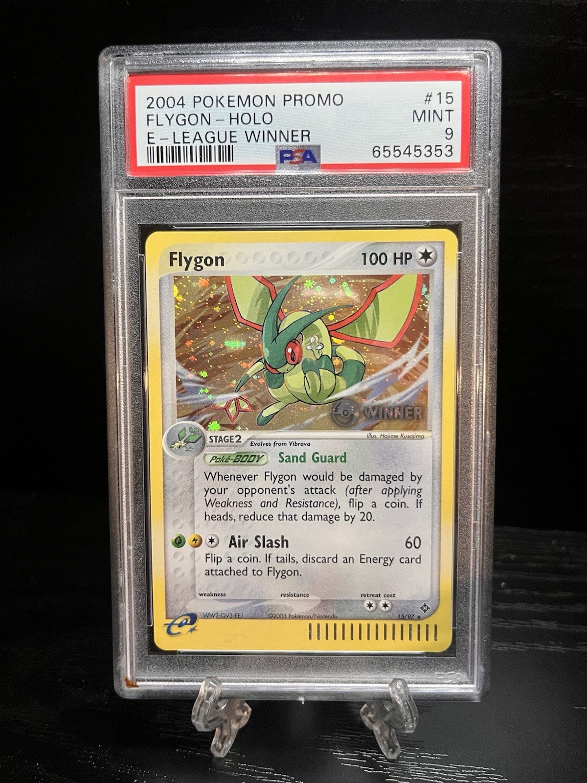 2004 Pokemon Promo Flygon-Holo E-League Winner 15