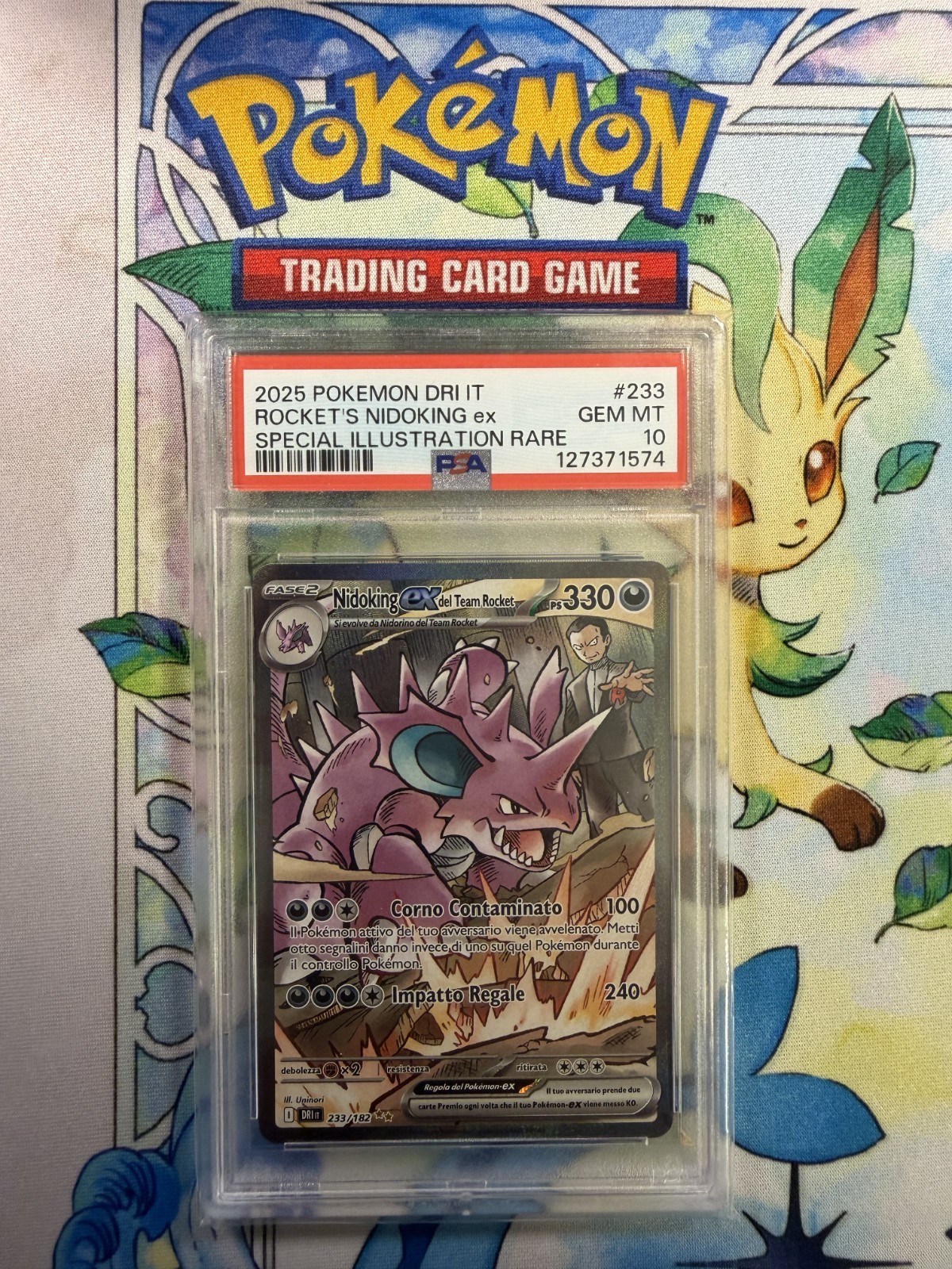 2025 Pokemon Italian Dri It-Destined Rivals Team Rocket's Nidoking EX Special Illustration Rare 233
