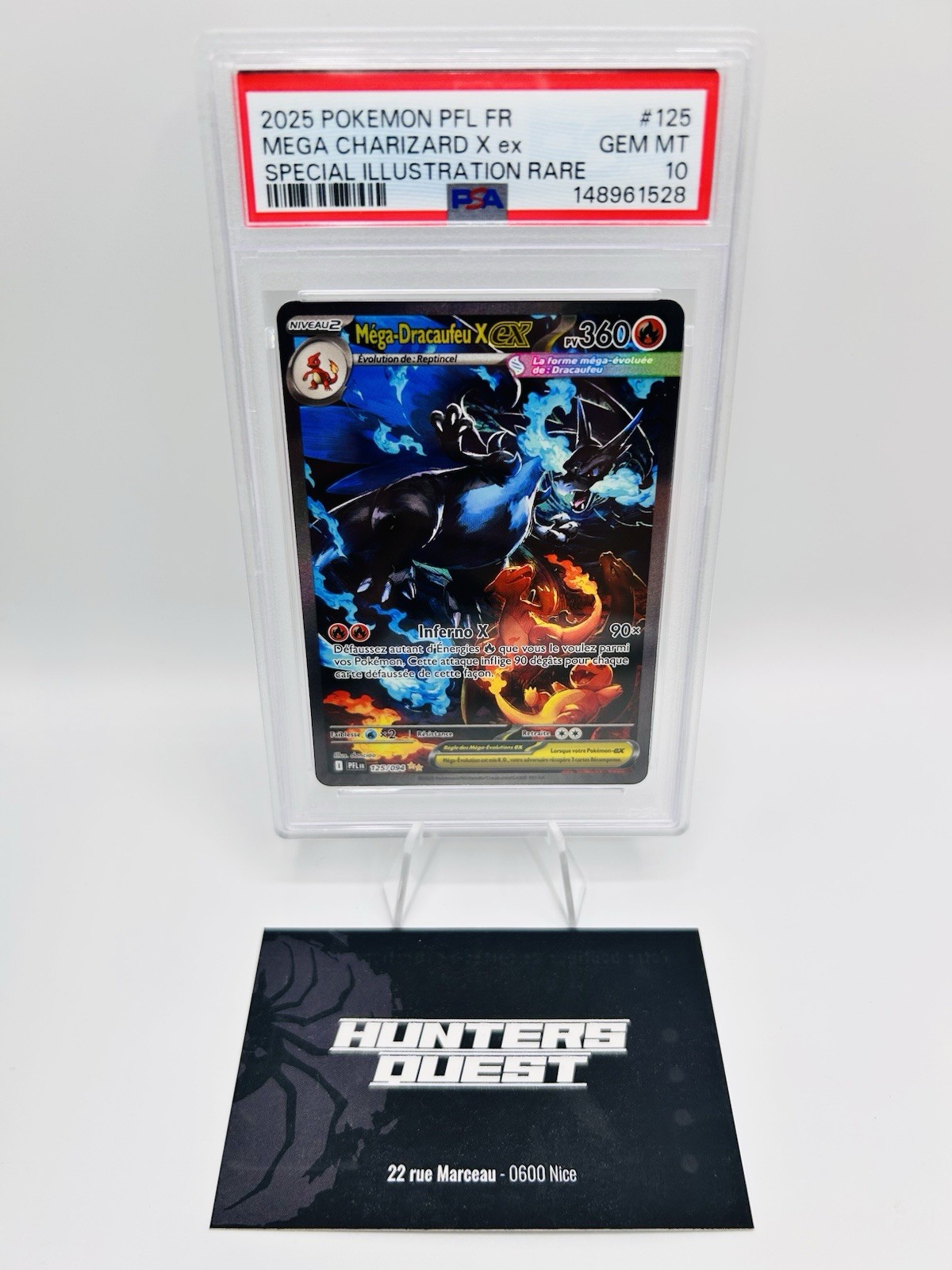 2025 Pokemon French Pfl FR-Phantasmal Flames Mega Charizard X EX Special Illustration Rare 125