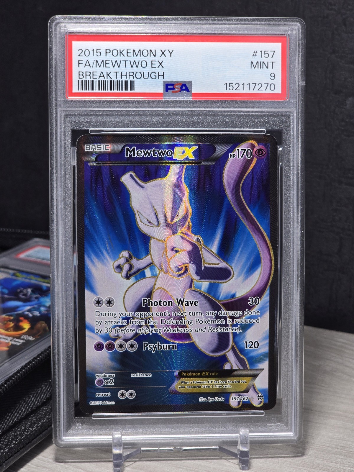2015 Pokemon XY Breakthrough Full Art/Mewtwo EX 157