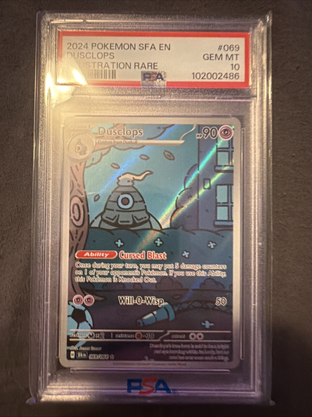 2024 Pokemon Sfa EN-Shrouded Fable Dusclops Illustration Rare 069