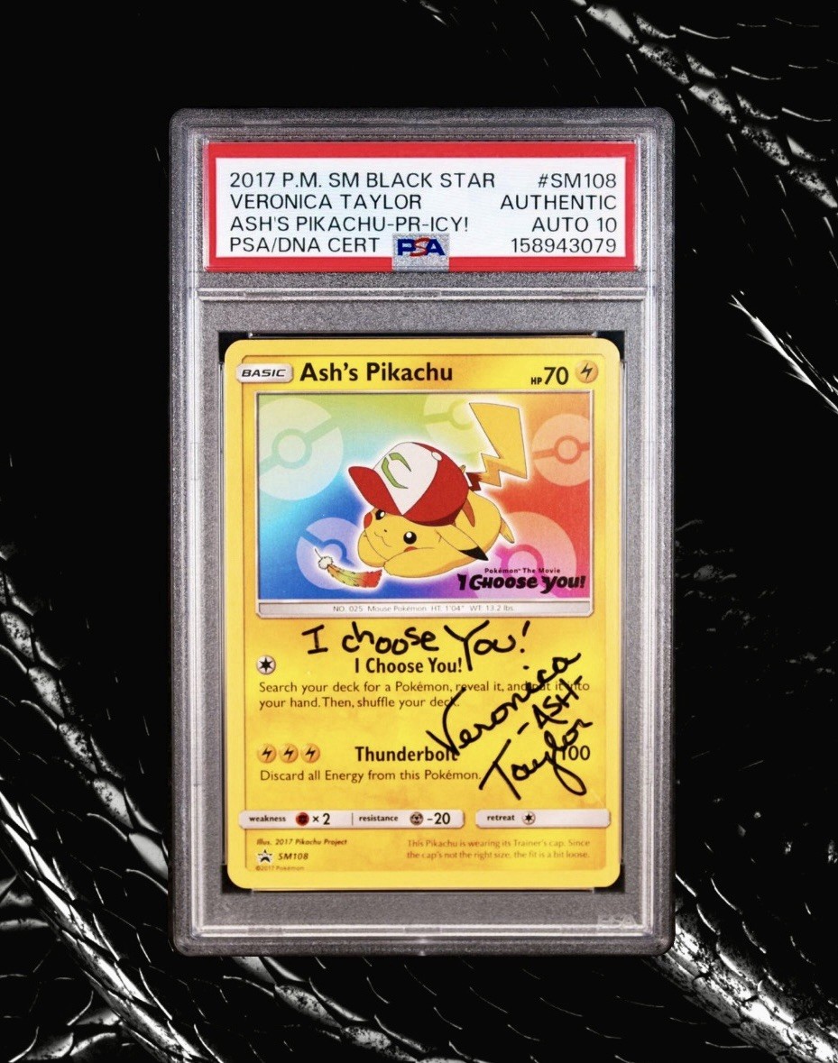 2017 Pokemon SM Black Star Promo Ash's Pikachu I Choose You! SM108