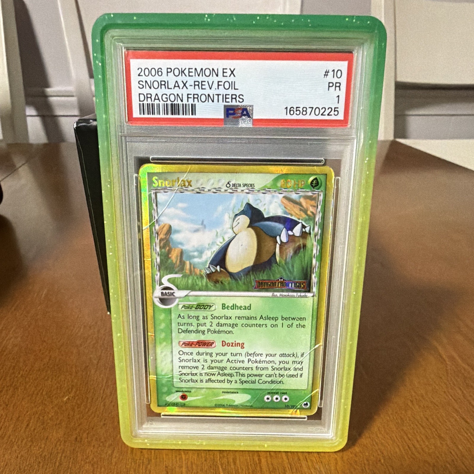 2006 Pokemon EX Dragon Frontiers Snorlax-Reverse Foil 10
