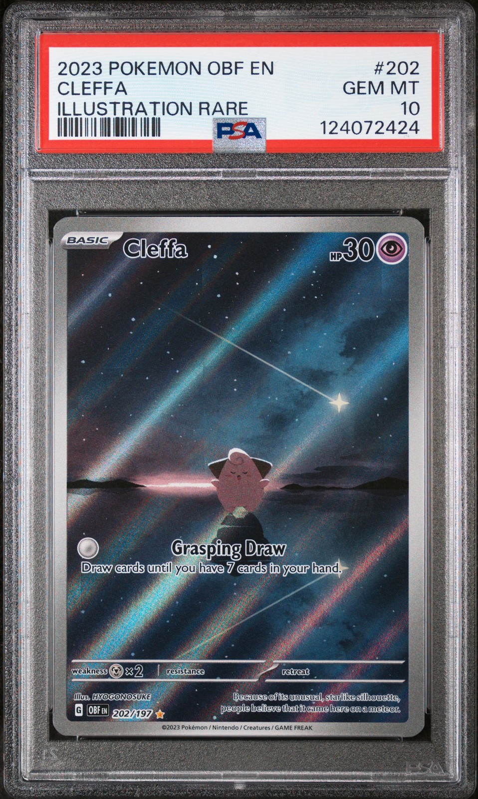 2023 Pokemon Obf EN-Obsidian Flames Cleffa Illustration Rare 202