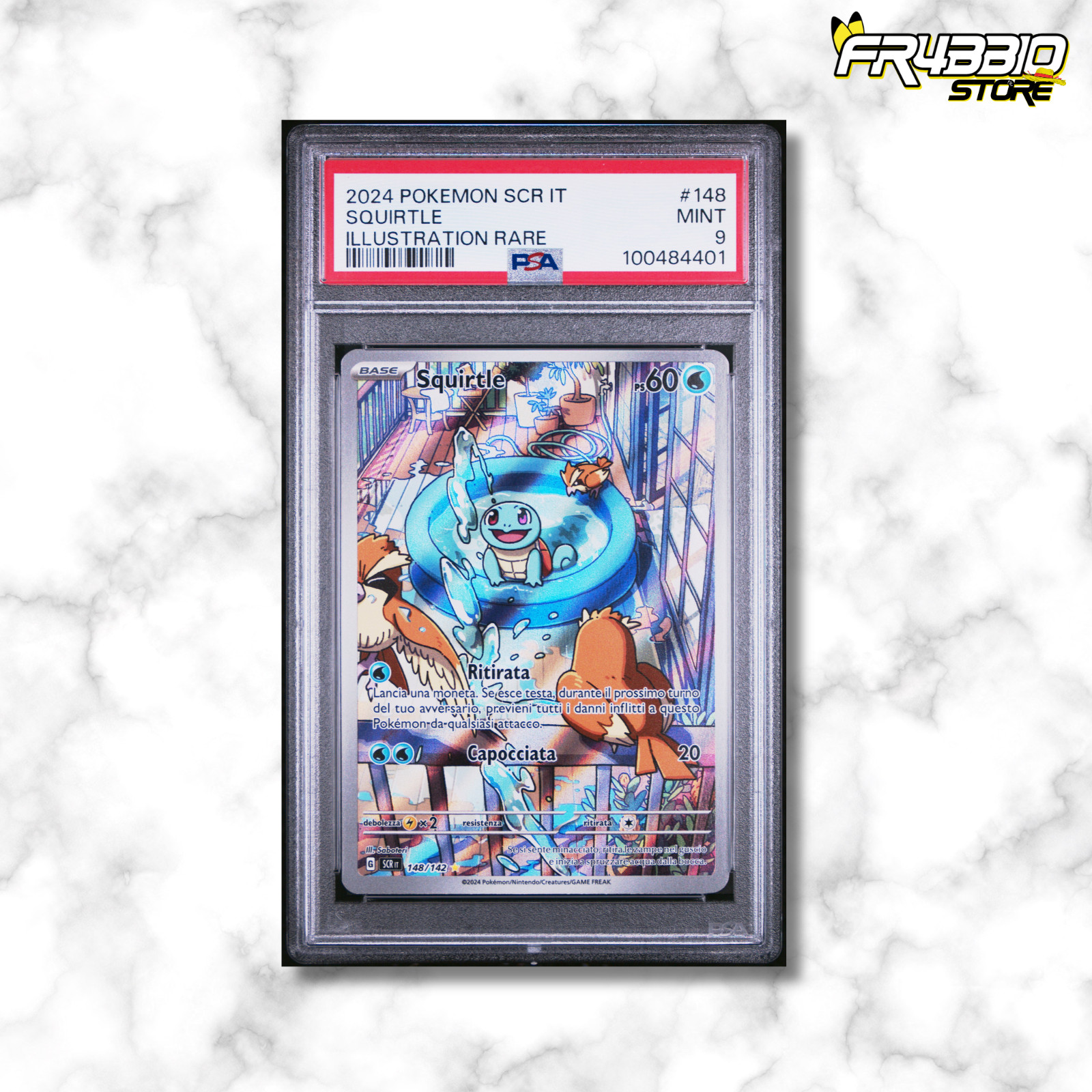 2024 Pokemon Italian Scr It-Stellar Crown Squirtle Illustration Rare 148