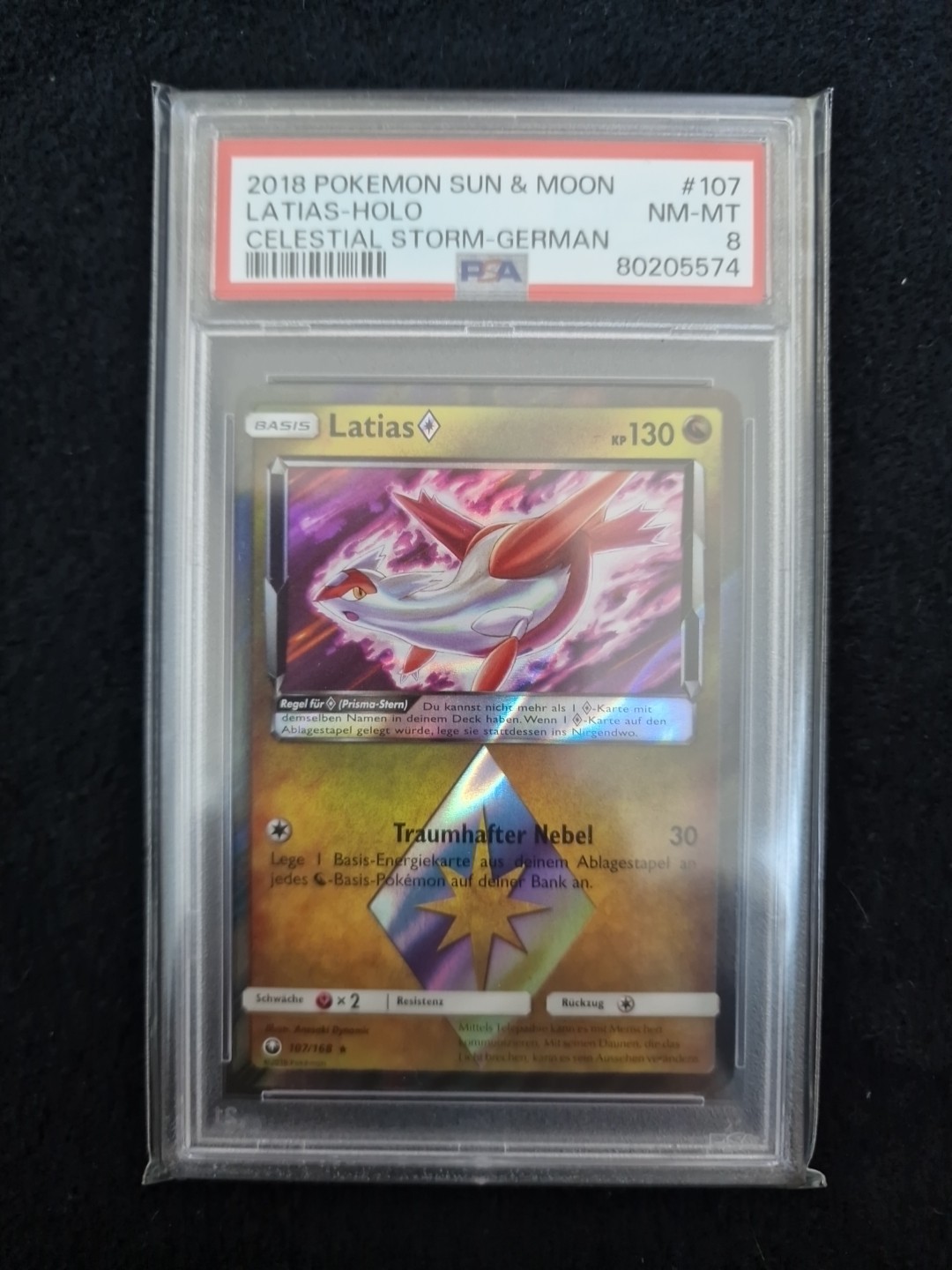 2018 Pokemon Sun & Moon Celestial Storm Latias-Holo German 107