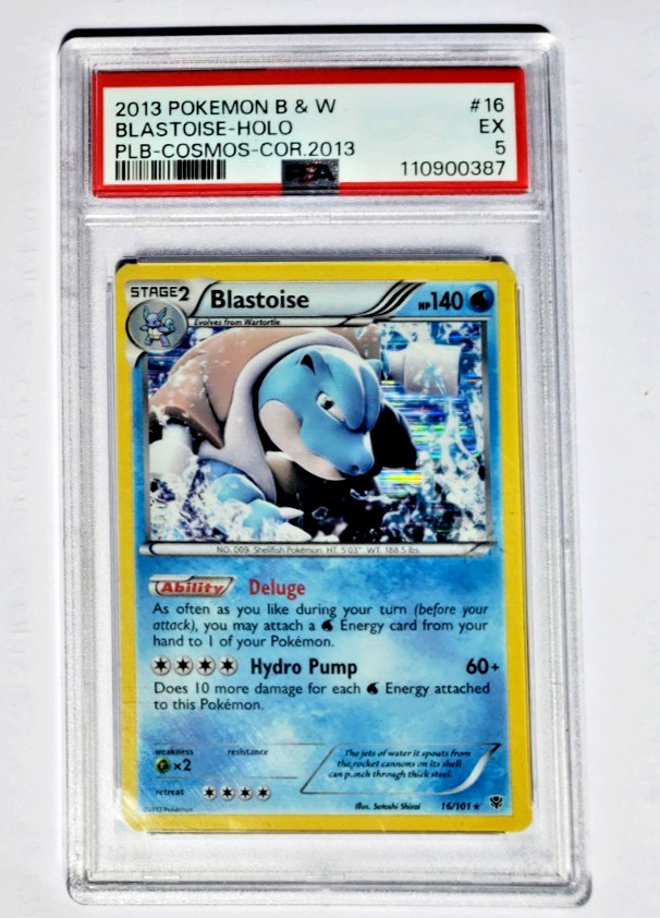 2013 Pokemon Black & White Plasma Blast Blastoise-Holo Cosmos-Corrected 2013 16