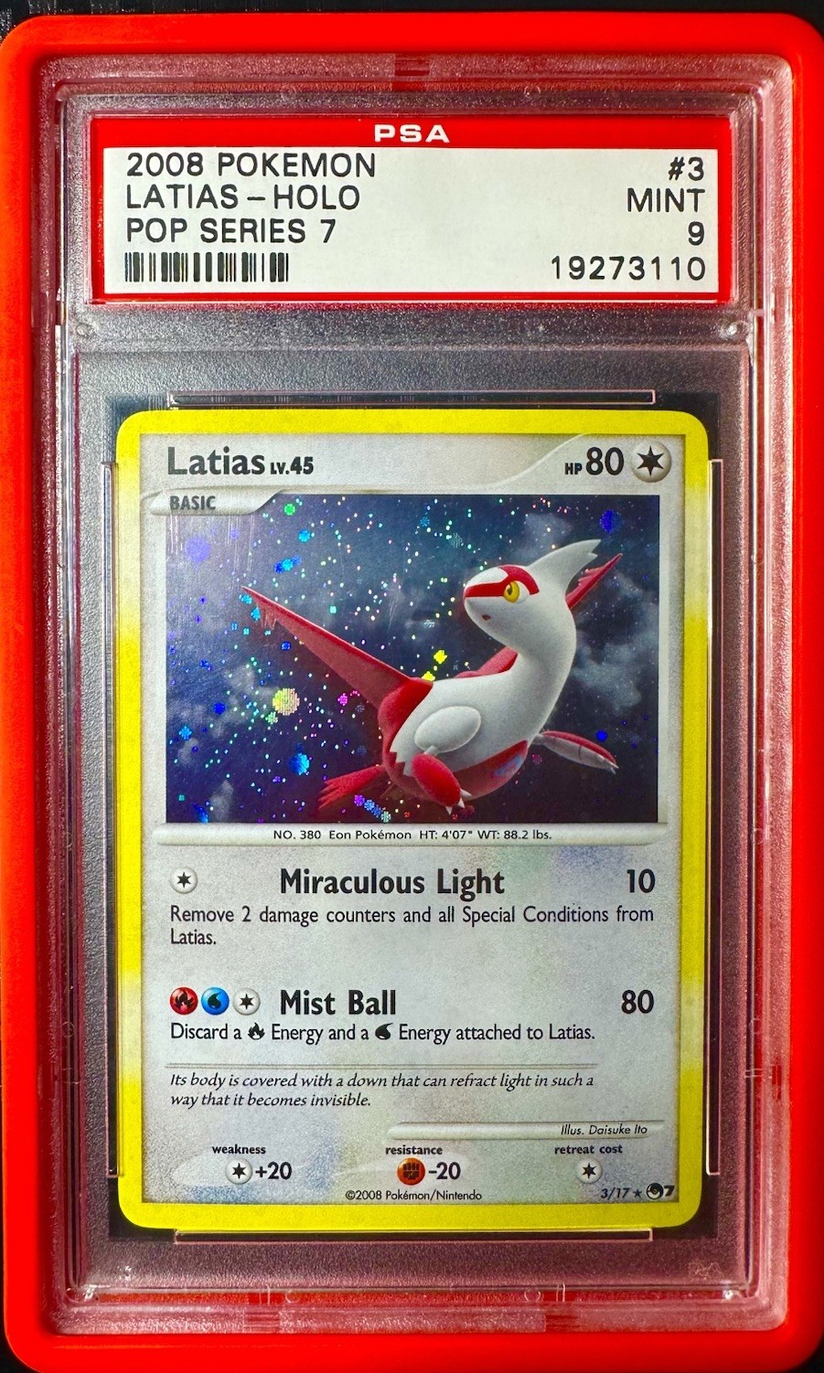 2008 Pokemon Pop Series 7 Latias-Holo 3
