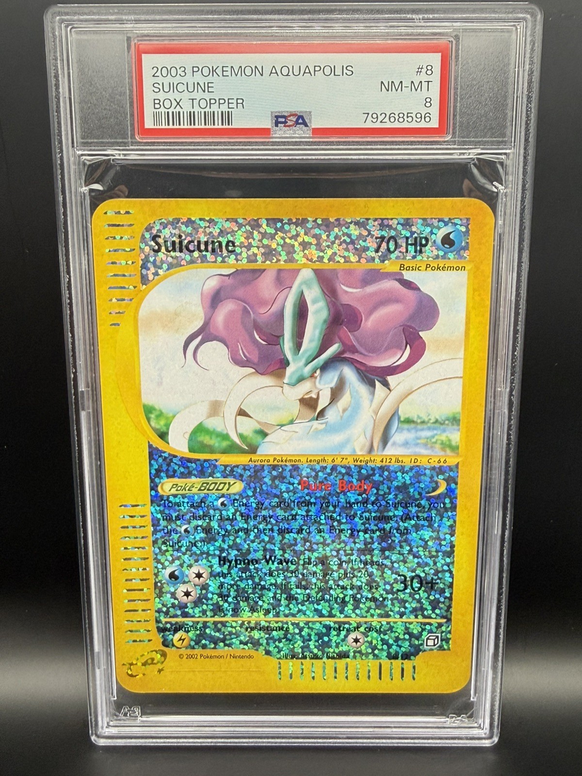 2003 Pokemon Aquapolis Box Topper Suicune 8