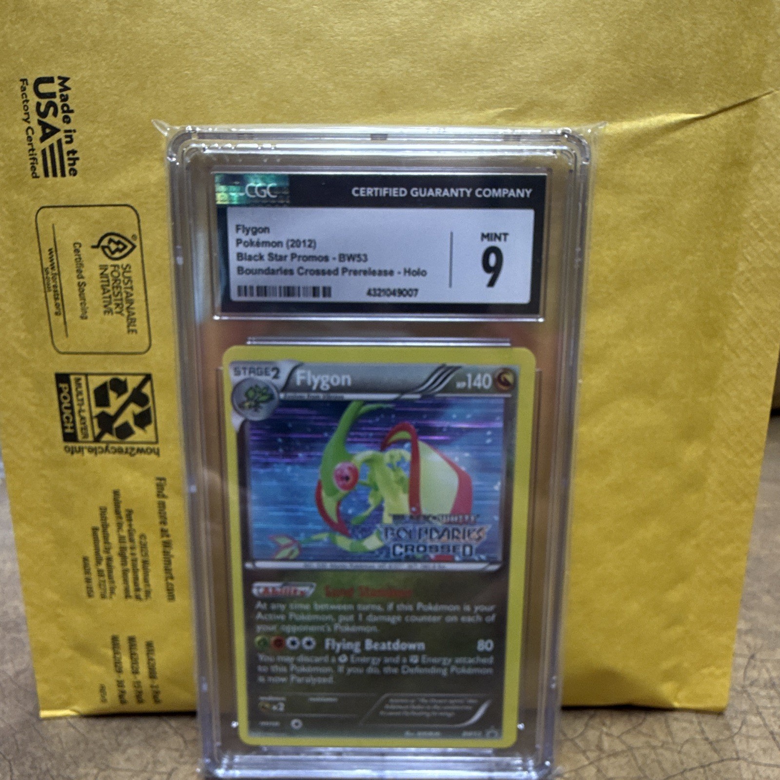 2012 Black Star Promos - Black & White - English Flygon Boundaries Crossed Prerelease (Holo) BW53