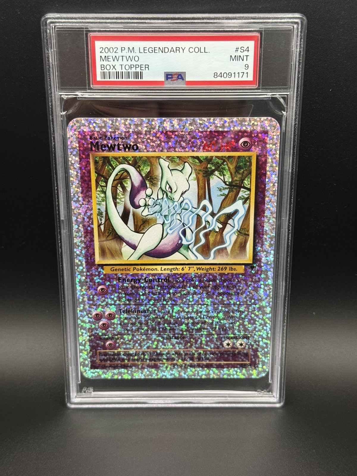 2002 Pokemon Legendary Collection Box Topper Mewtwo S4
