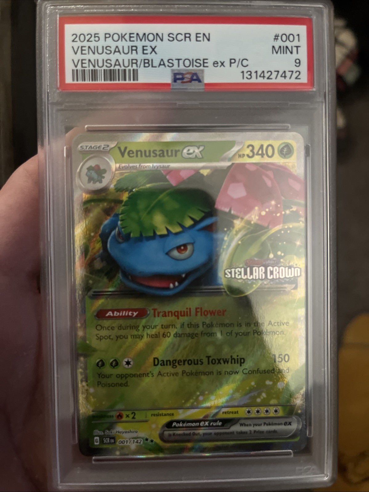 2025 Pokemon Scr EN-Stellar Crown Venusaur EX Venusaur EX & Blastoise EX Premium Collection 001