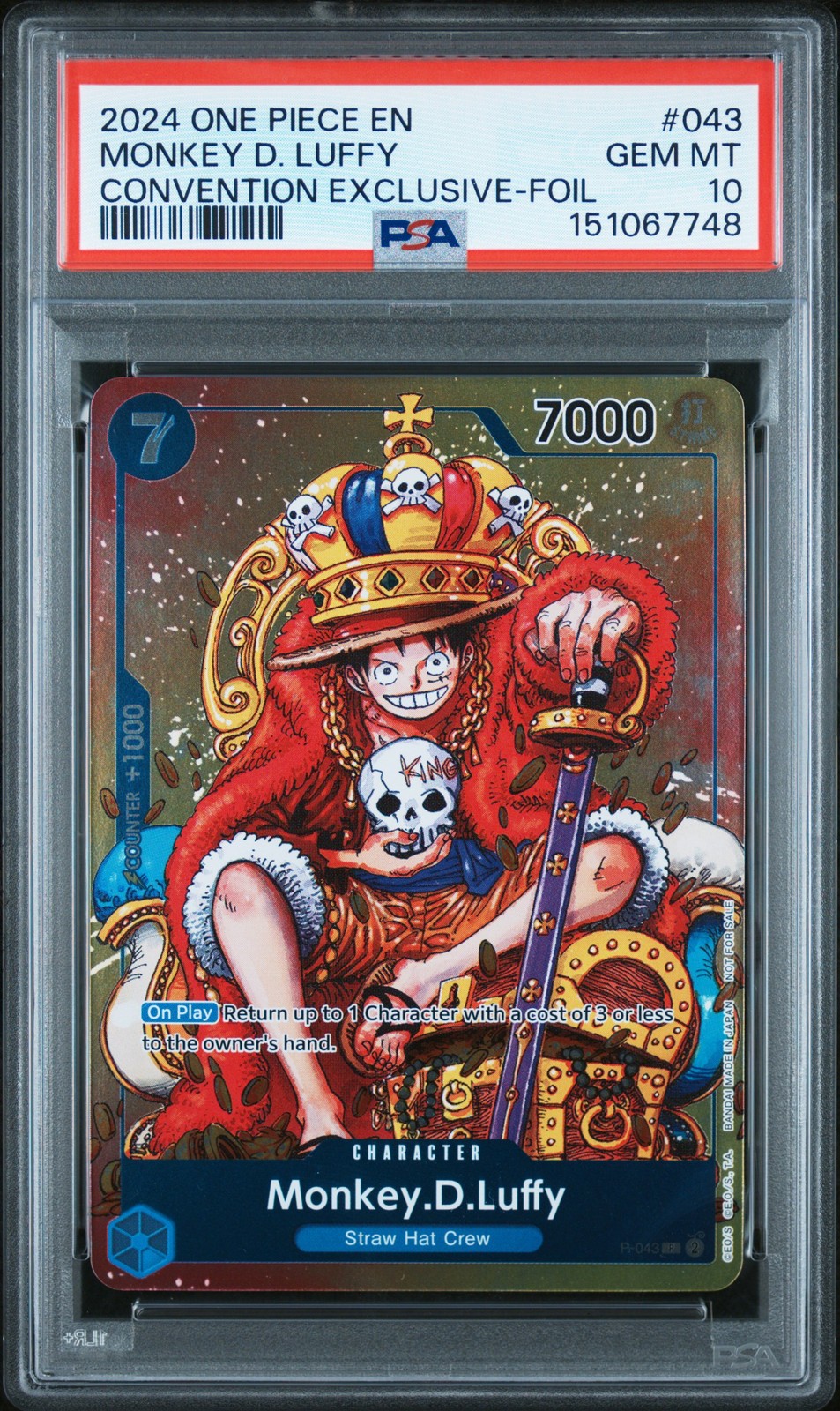 2024 One Piece Promos Monkey D. Luffy Convention Exclusive-Foil 043