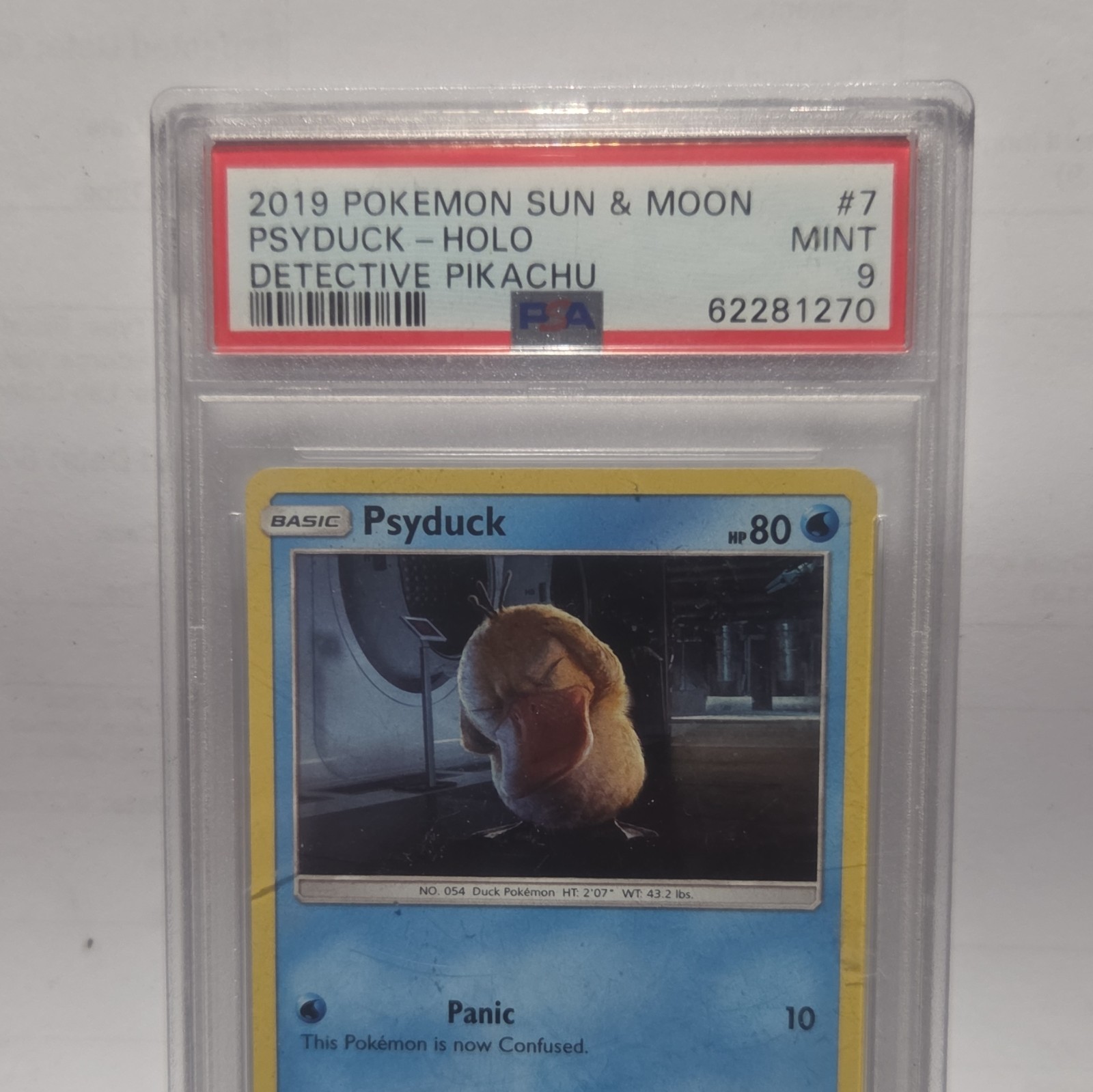 2019 Pokemon Sun & Moon Detective Pikachu Psyduck-Holo 7