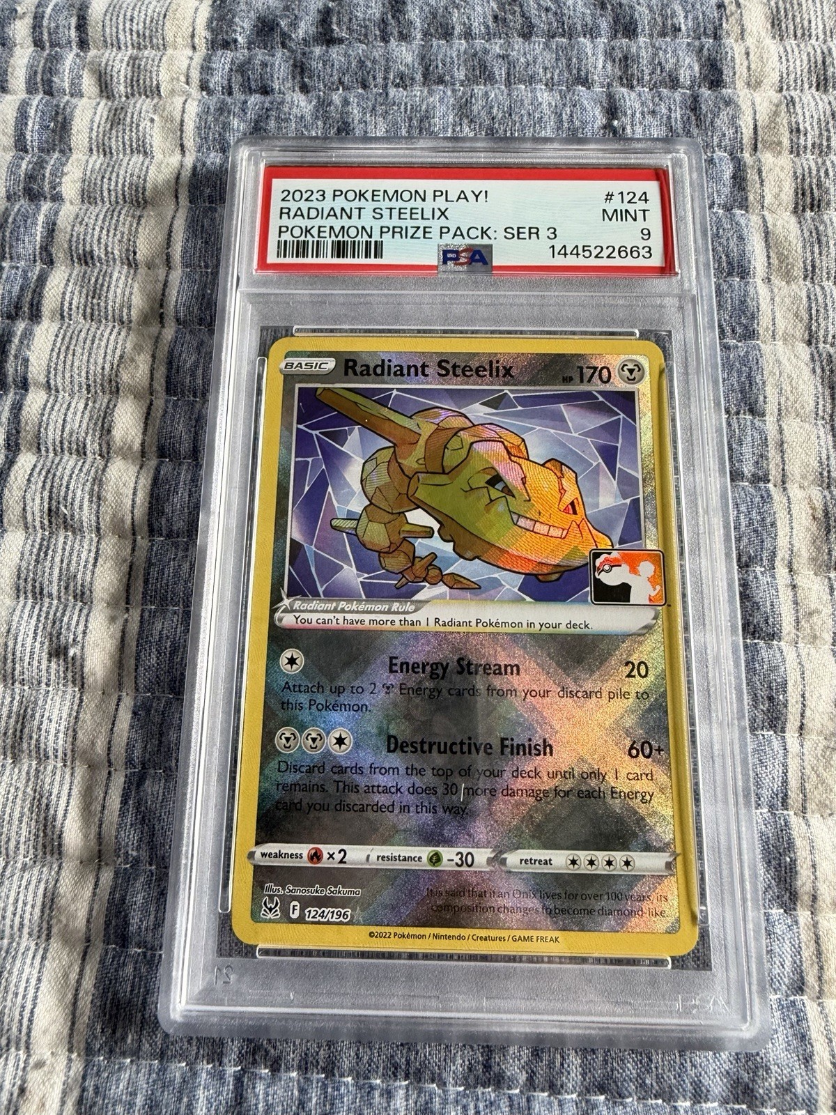 2023 Pokemon Play! Pokemon Prize Pack: Series 3 Radiant Steelix 124
