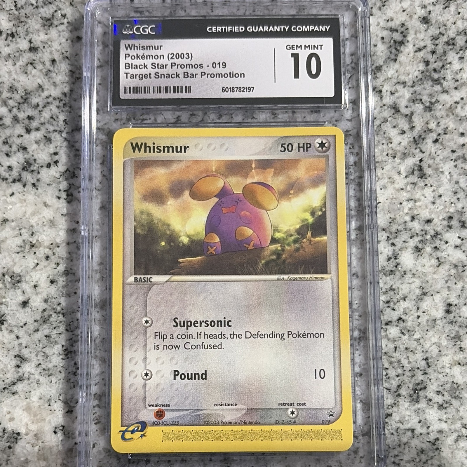 2003 Black Star Promos - Nintendo - English Whismur Target Snack Bar Promotion (Non-Holo) 019