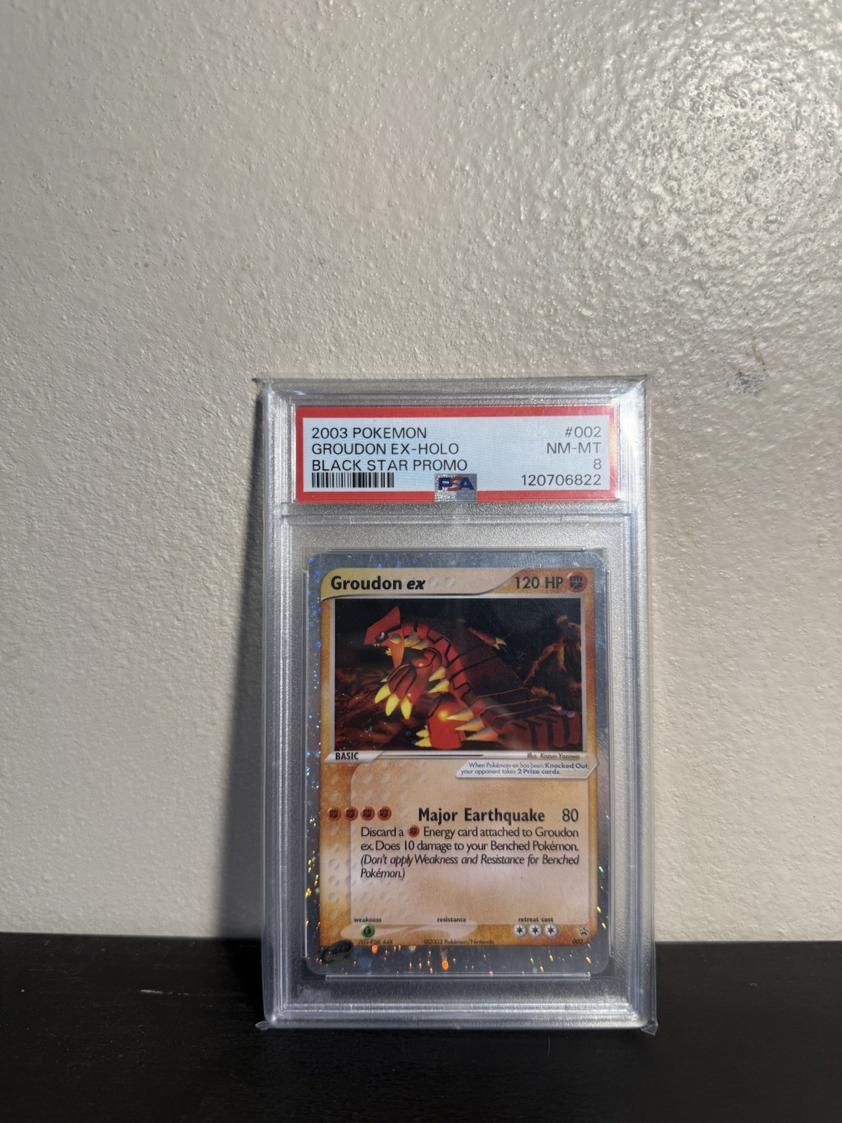 2003 Pokemon Black Star Promo Groudon EX-Holo 002