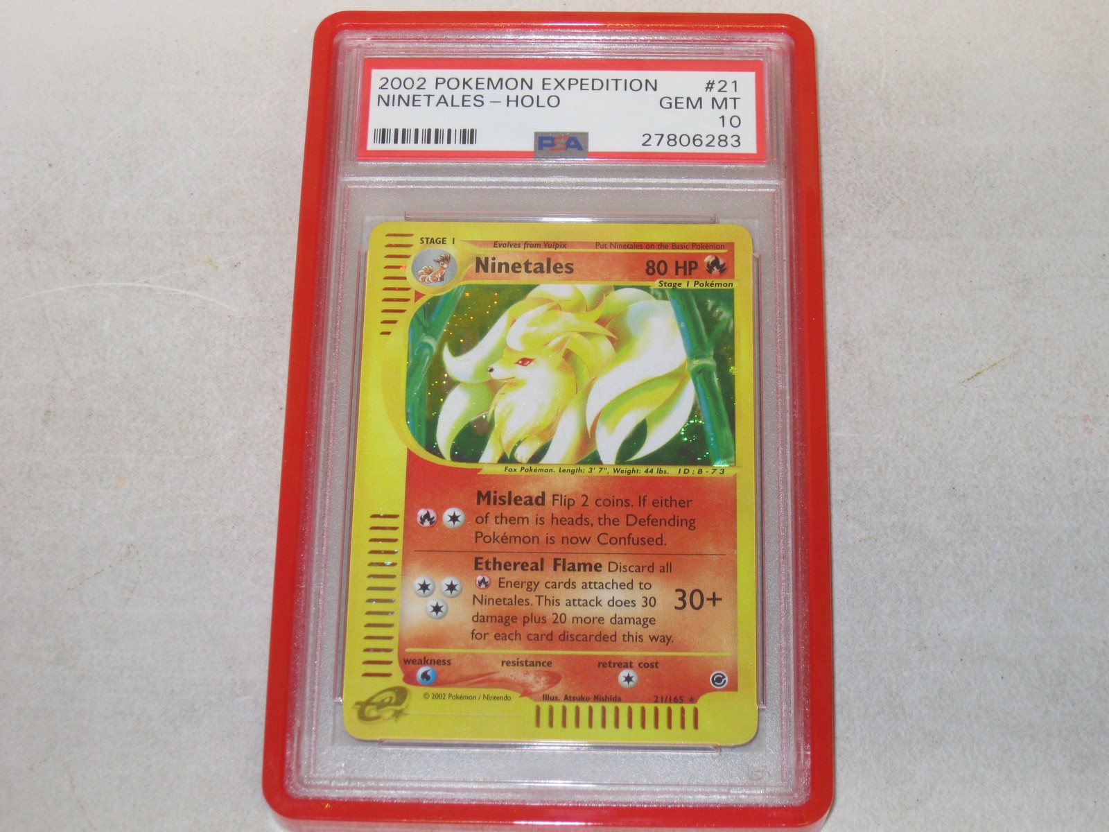 2002 Pokemon Expedition Ninetales-Holo 21