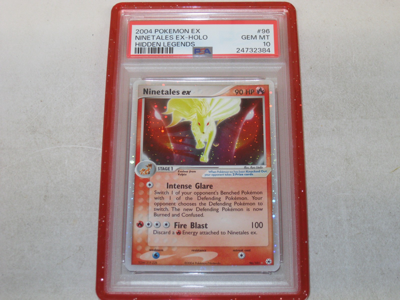2004 Pokemon EX Hidden Legends Ninetales EX-Holo 96