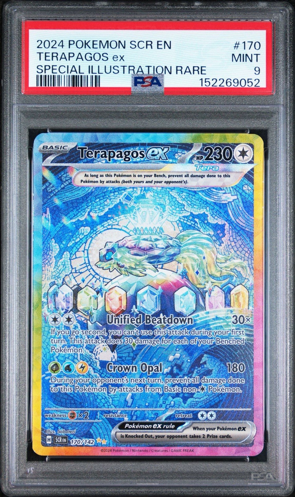2024 Pokemon Scr EN-Stellar Crown Terapagos EX Special Illustration Rare 170