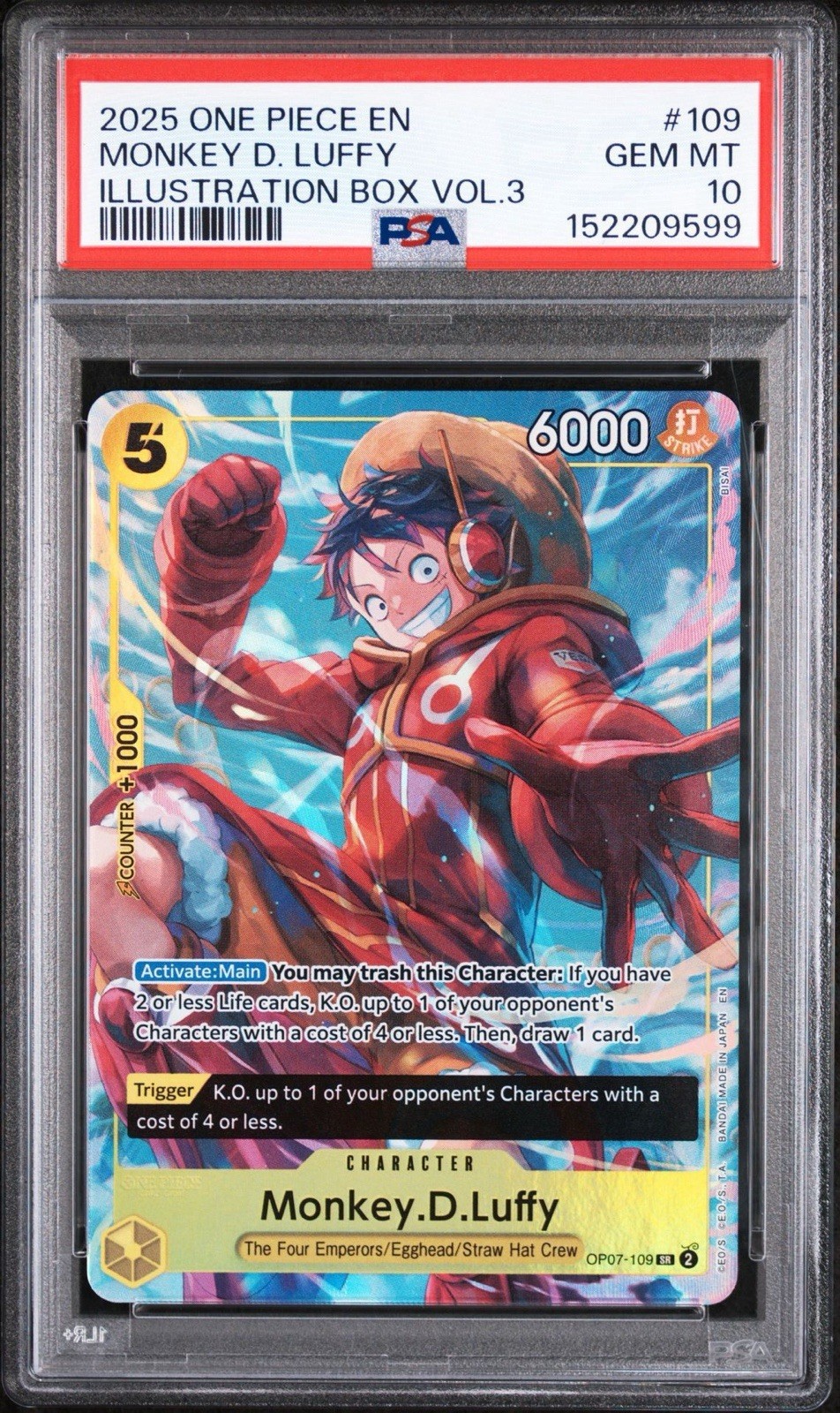 2025 One Piece Promos Monkey D. Luffy Illustration Box Vol.3 109