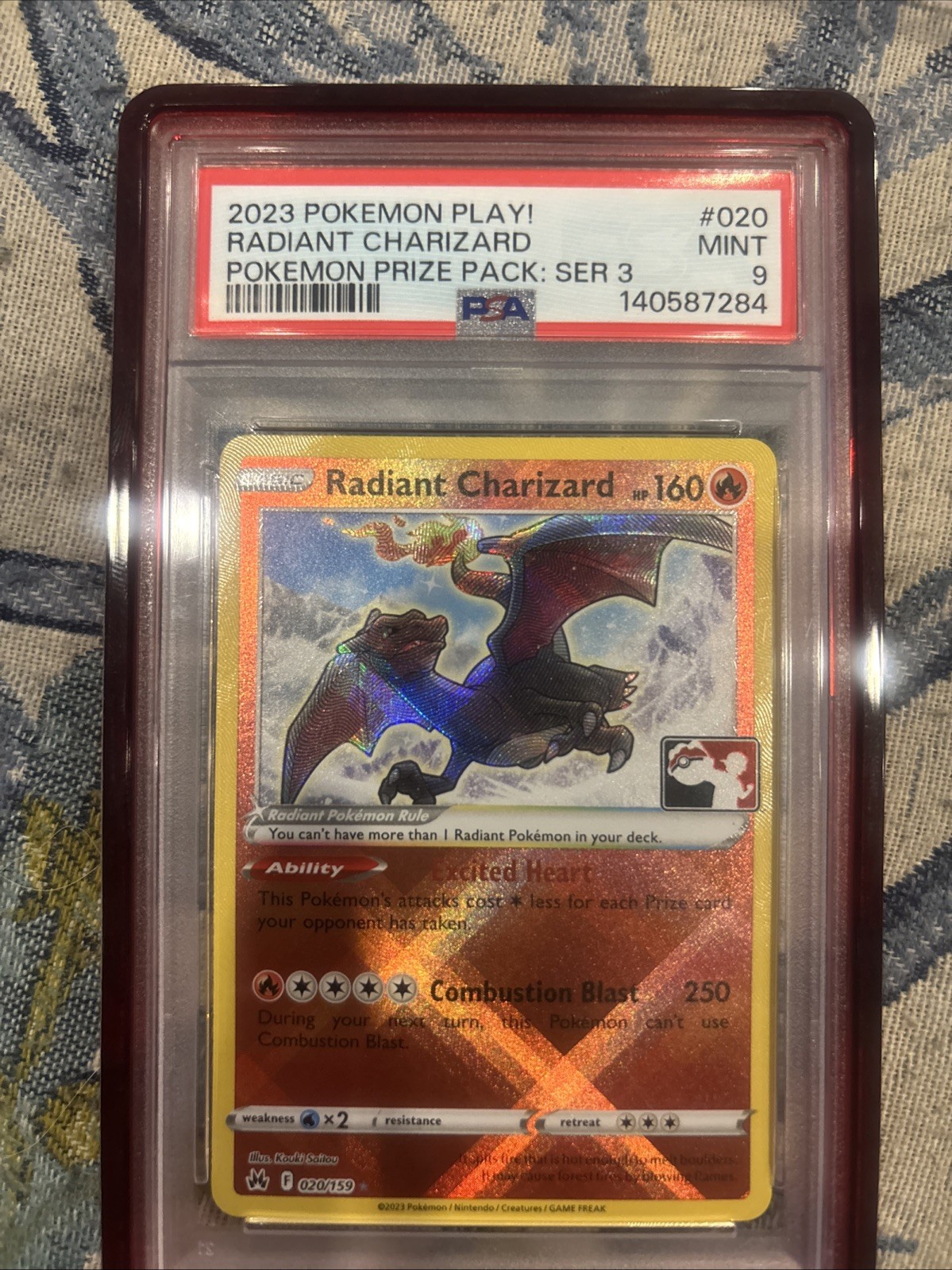 2023 Pokemon Play! Pokemon Prize Pack: Series 3 Radiant Charizard 020
