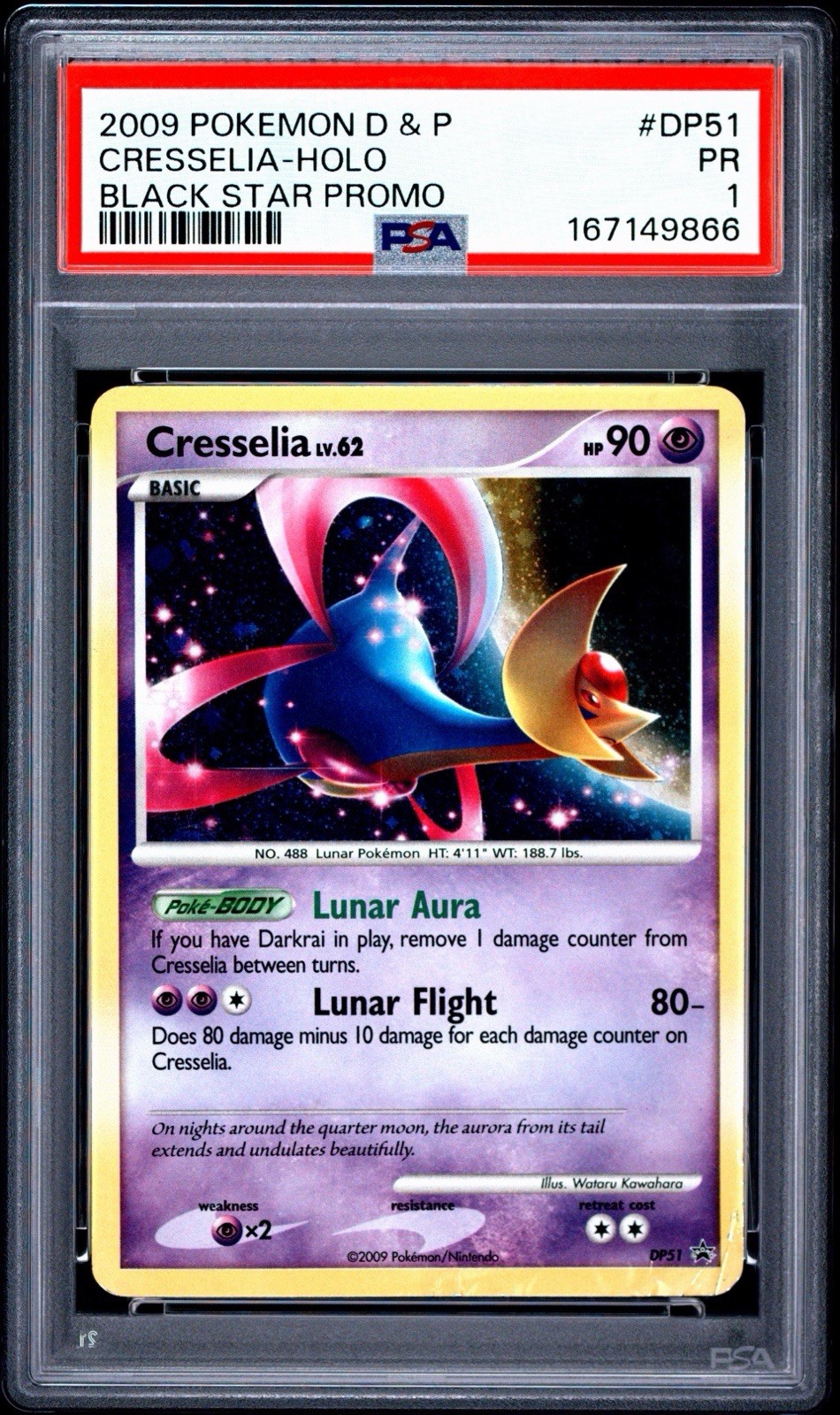 2009 Pokemon Diamond & Pearl Black Star Promo Cresselia-Holo DP51