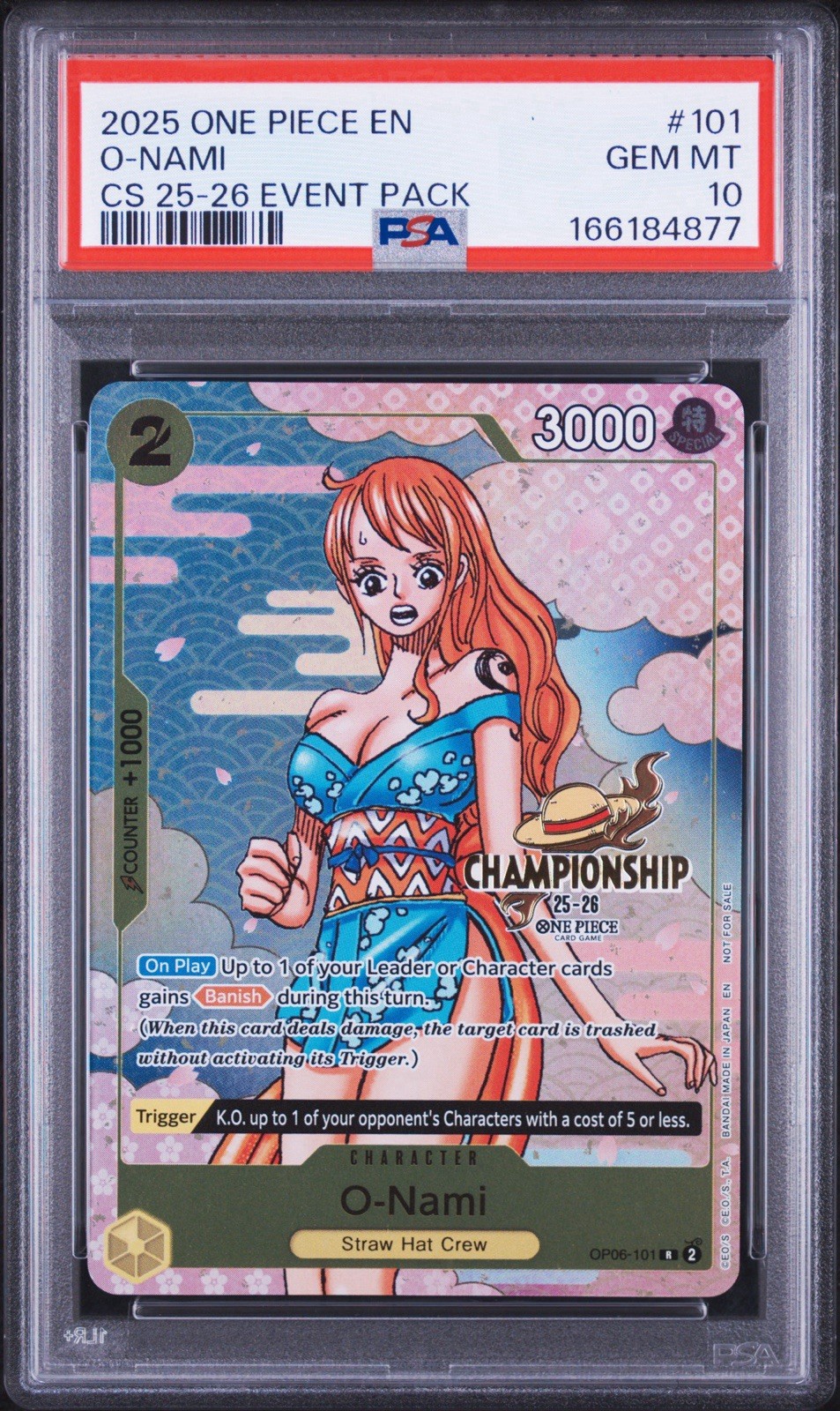 2025 One Piece Championship 2025-26 Event Pack O-Nami 101