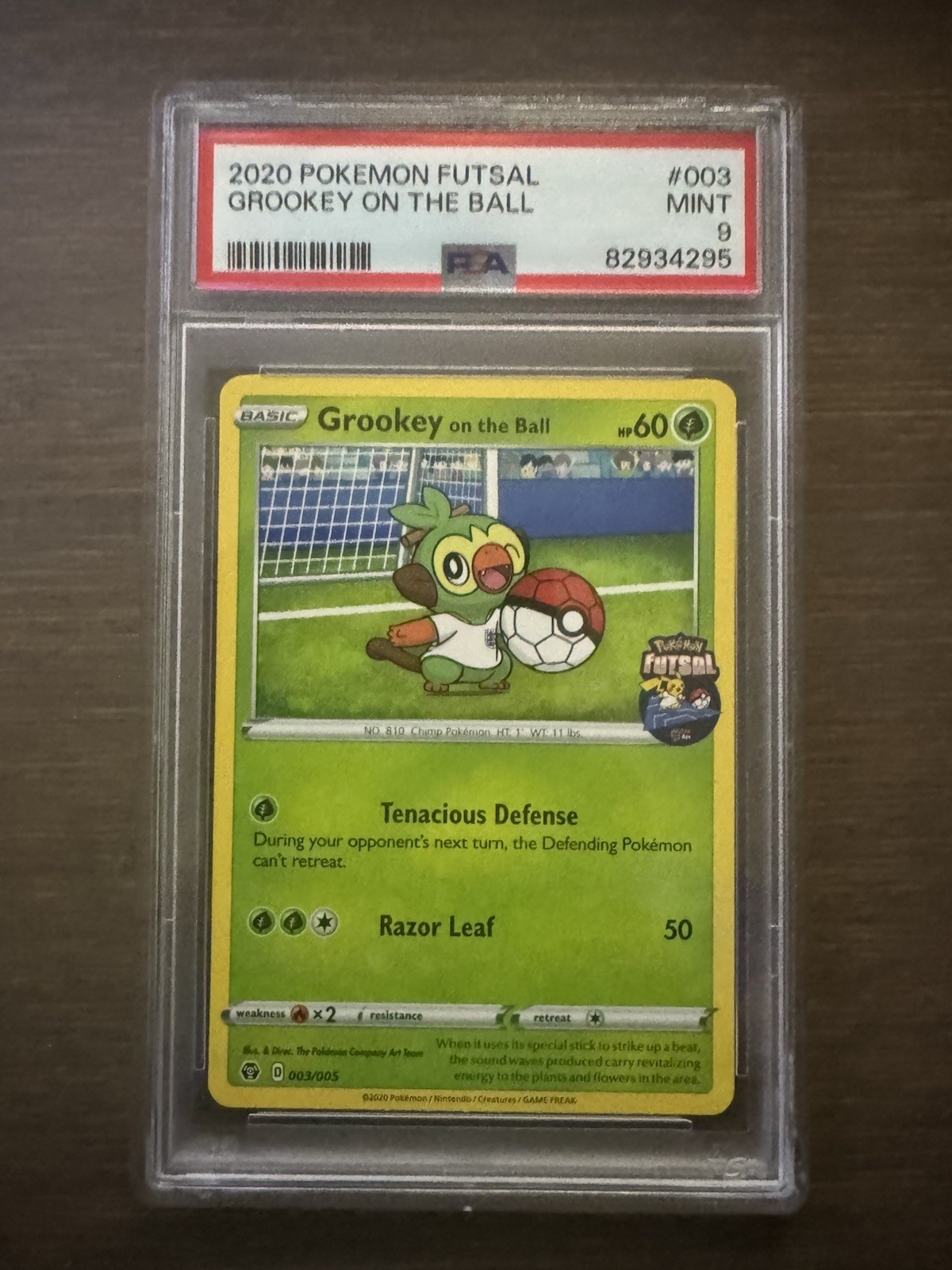 2020 Pokemon Futsal Grookey on the Ball 003