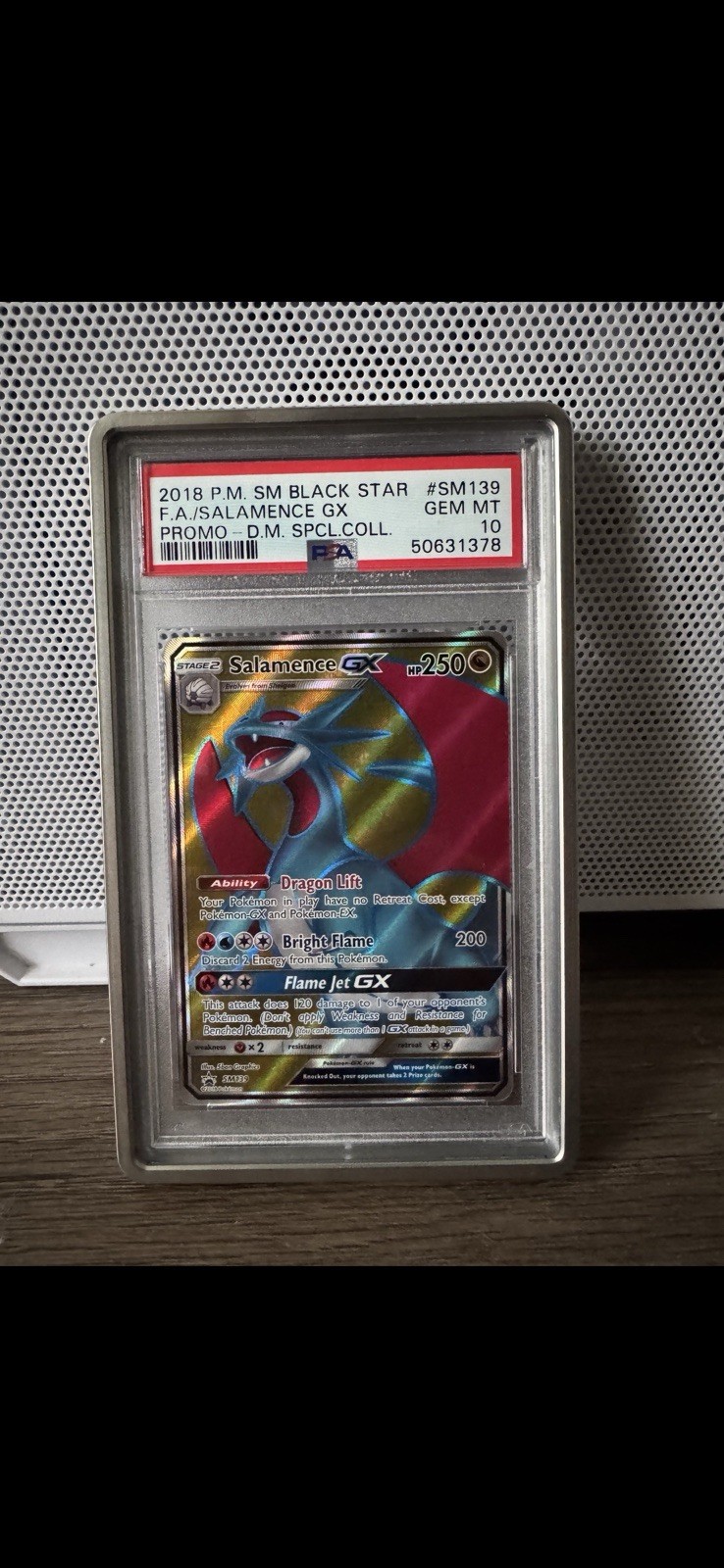 2018 Pokemon SM Black Star Promo Full Art/Salamence GX Dragon Majesty Special Collection SM139