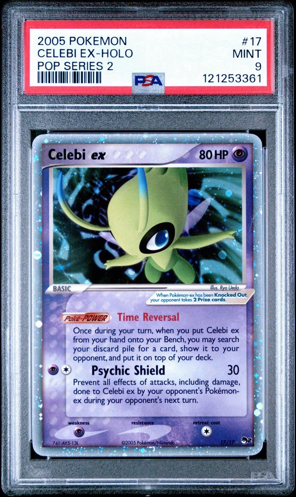 2005 Pokemon Pop Series 2 Celebi EX-Holo 17