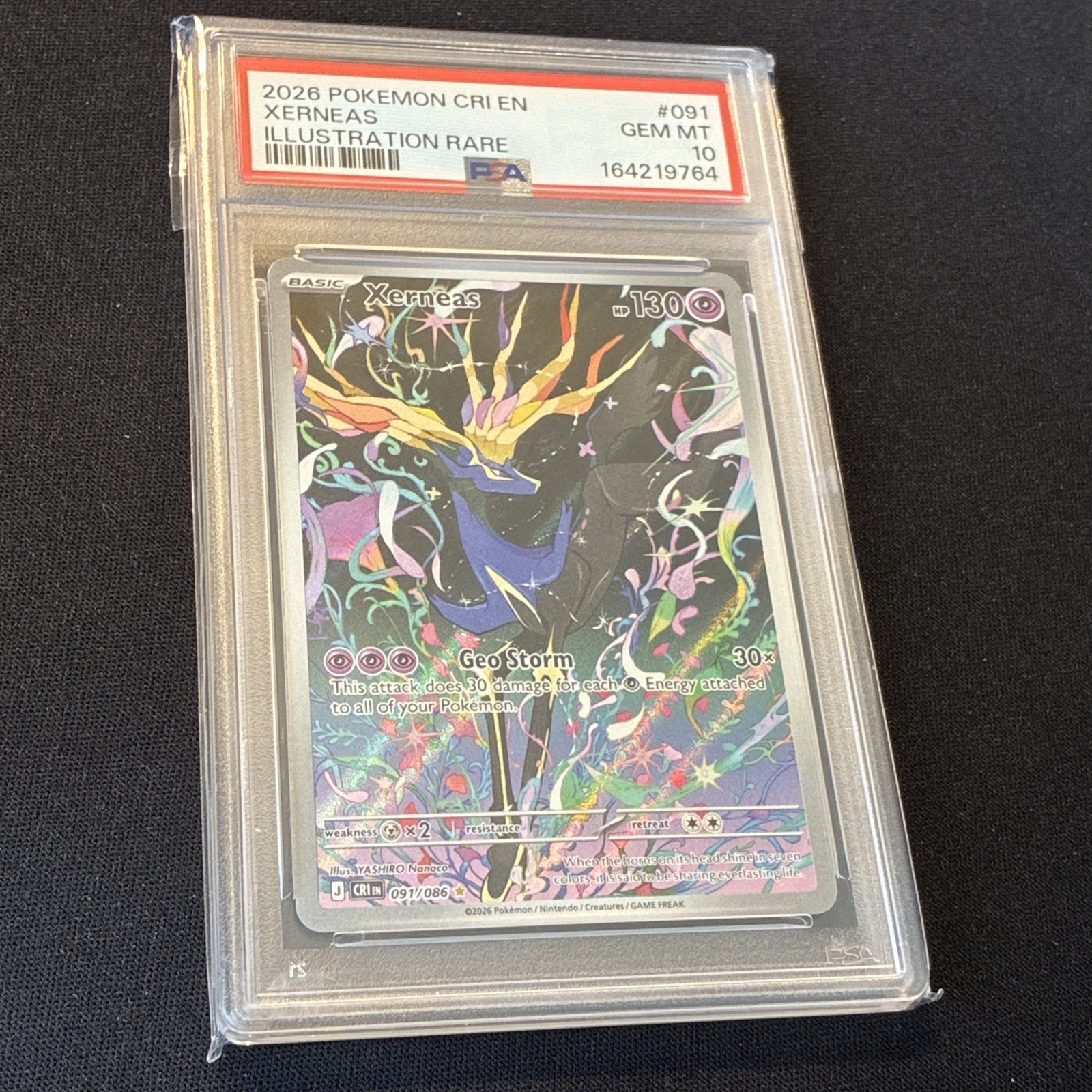 2026 Pokemon Cri EN-Chaos Rising Xerneas Illustration Rare 091