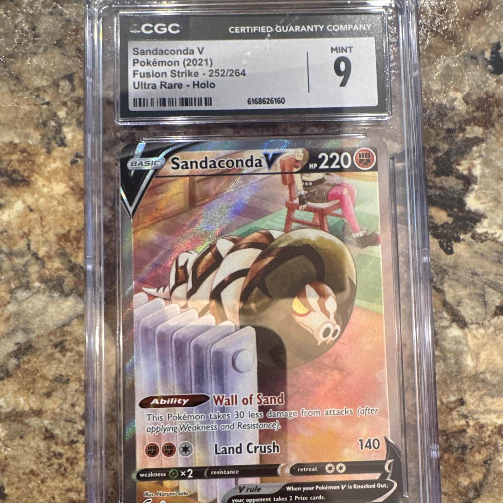 2021 Fusion Strike - English Sandaconda V Ultra Rare Holo 252/264