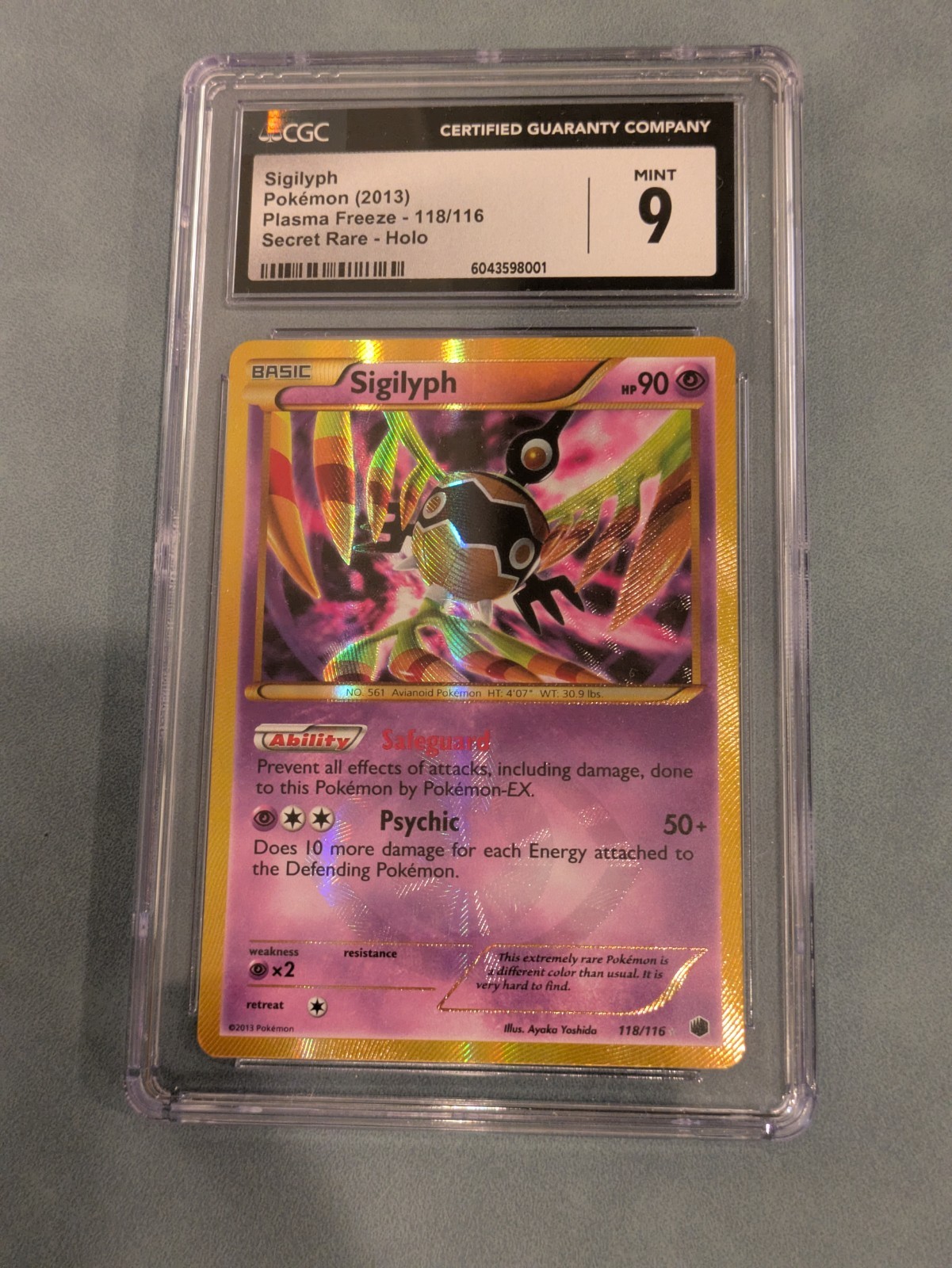 2013 Plasma Freeze - English Sigilyph Secret Rare Secret Rare Holo 118/116