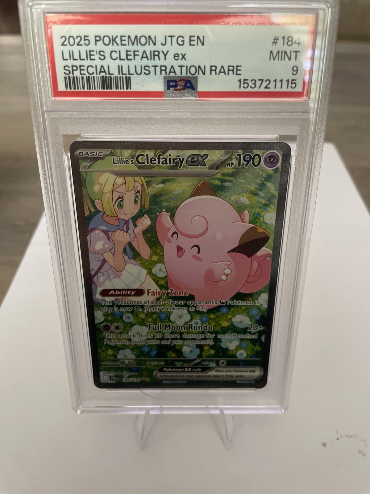 2025 Pokemon Jtg EN-Journey Together Lillie's Clefairy EX Special Illustration Rare 184