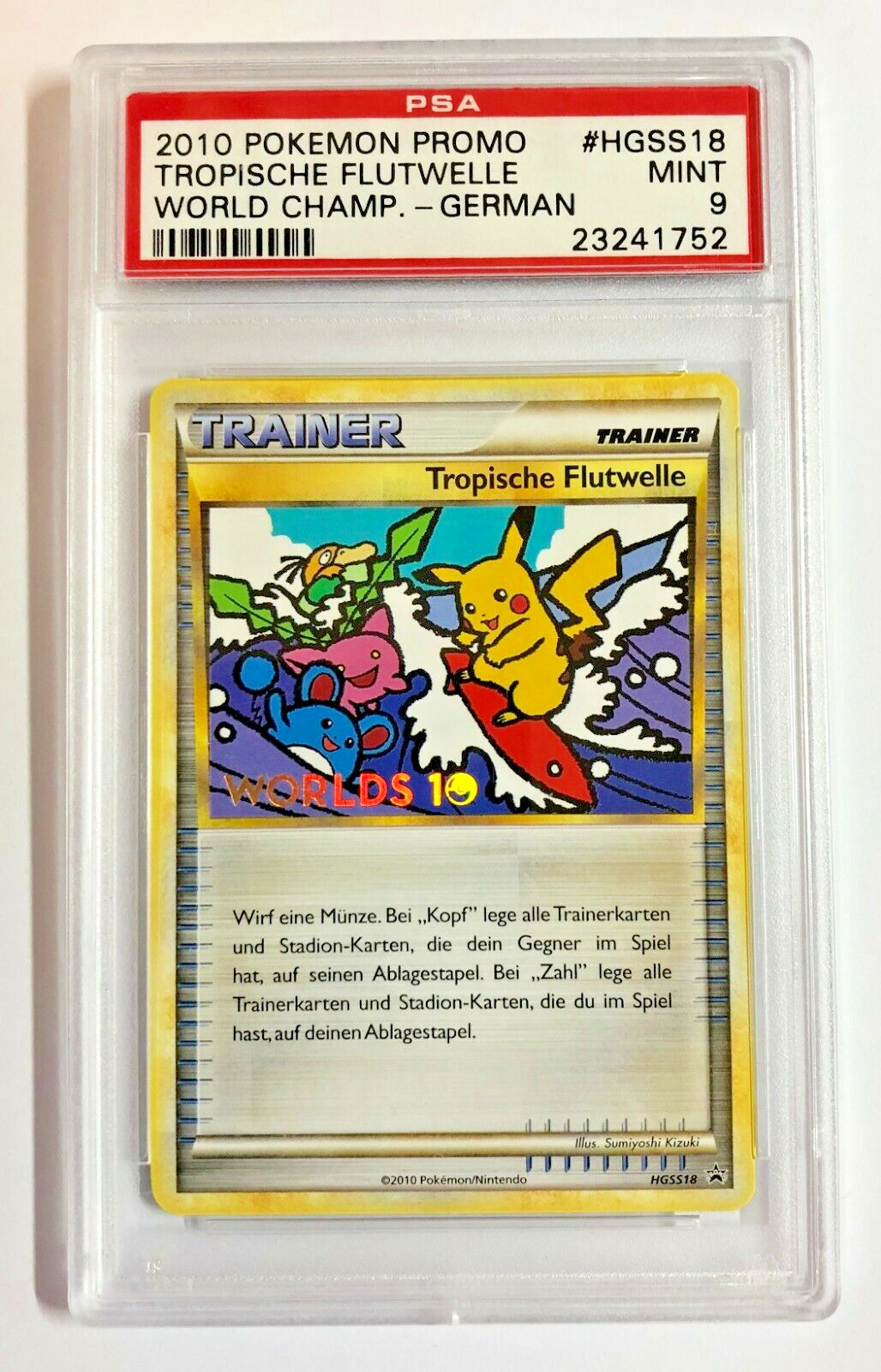 2010 Pokemon World Championships Promo Tropische Flutwelle German HGSS18