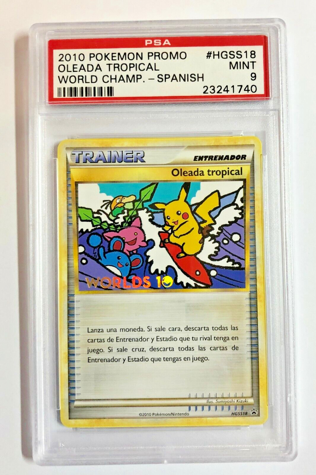 2010 Pokemon World Championships Promo Oleada Tropical Spanish HGSS18