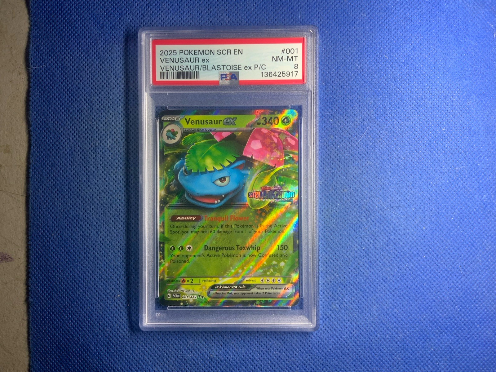 2025 Pokemon Scr EN-Stellar Crown Venusaur EX Venusaur EX & Blastoise EX Premium Collection 001
