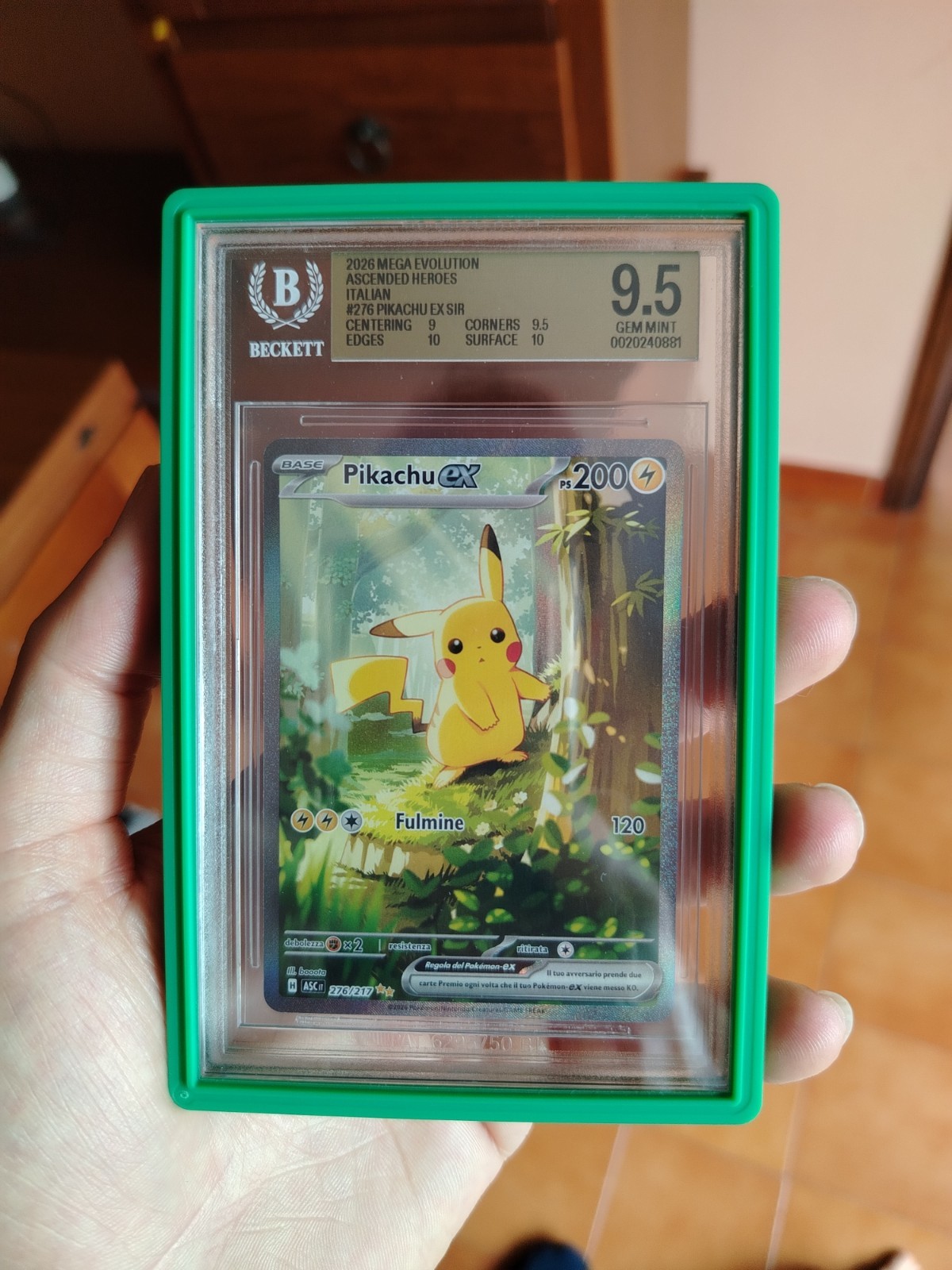 2026 Pokemon TCG Mega Evolution Ascended Heroes Italian Pikachu ex SIR 276