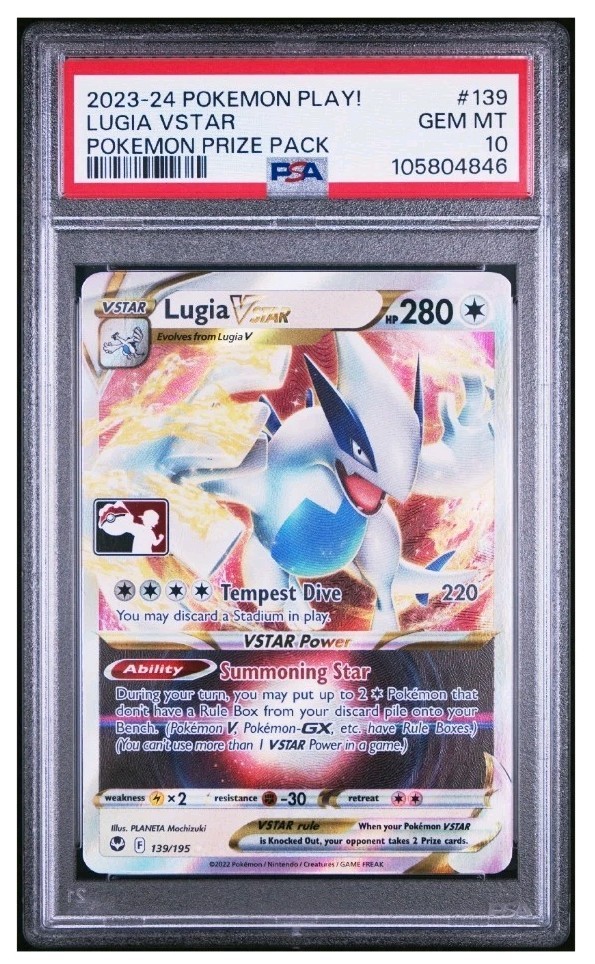 2023-2024 Pokemon Play! Pokemon Prize Pack Lugia Vstar 139