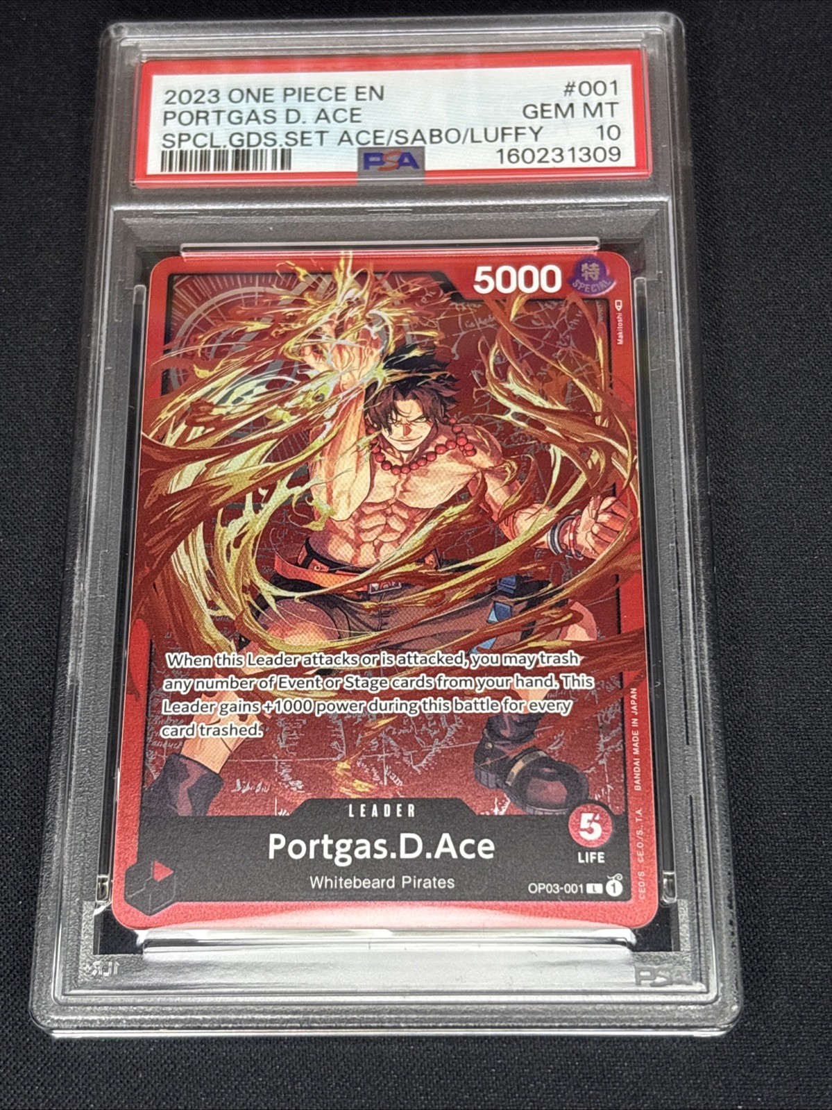 2023 One Piece Promos Portgas D. Ace Special Goods Set -Ace/Sabo/Luffy- 001