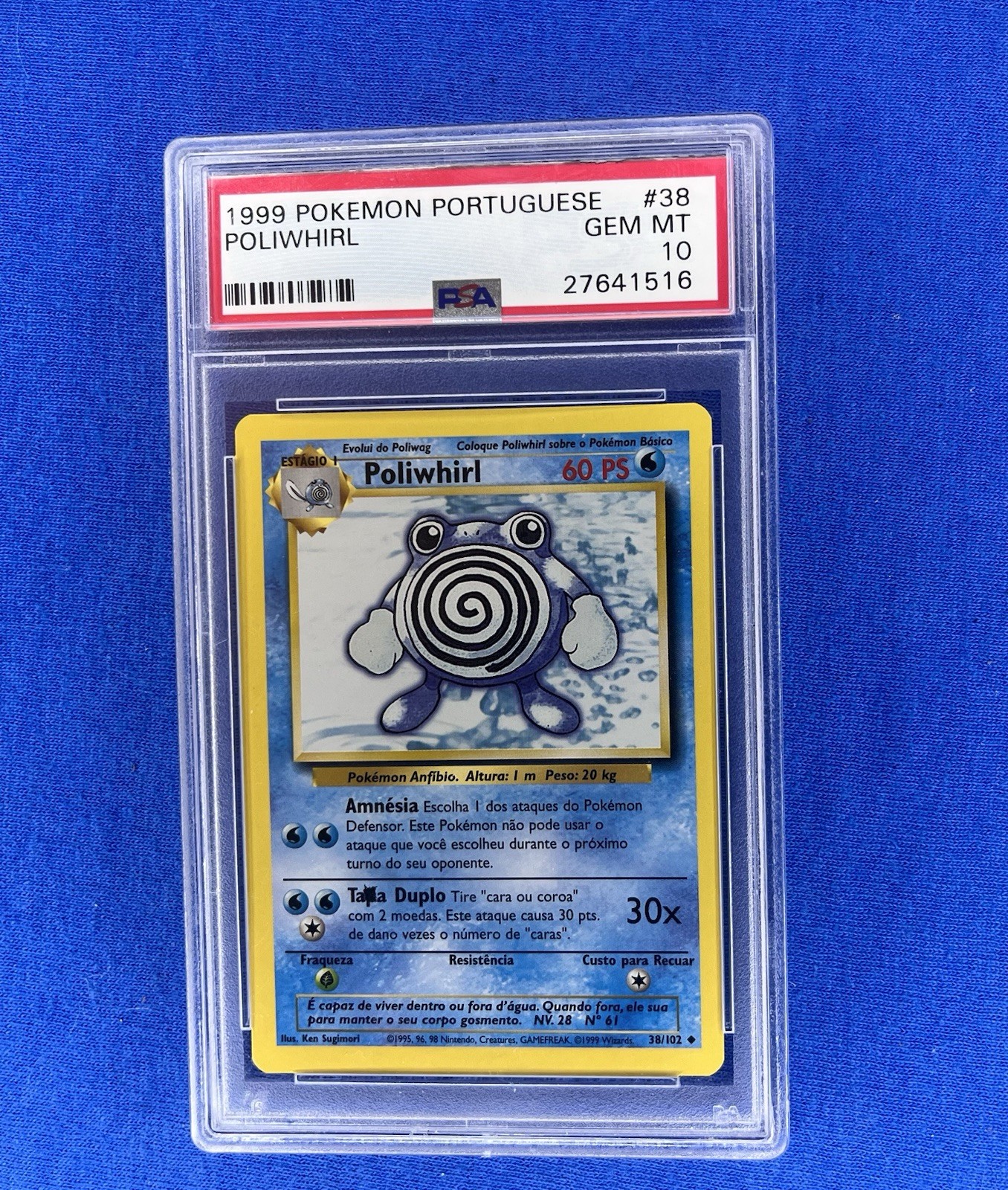 1999 Pokemon Portuguese Poliwhirl 38