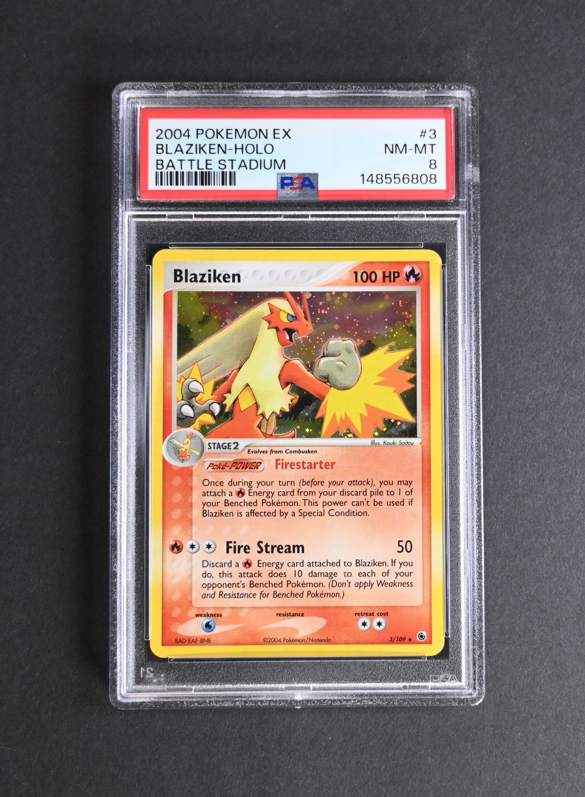 2004 Pokemon EX Battle Stadium Blaziken-Holo 3