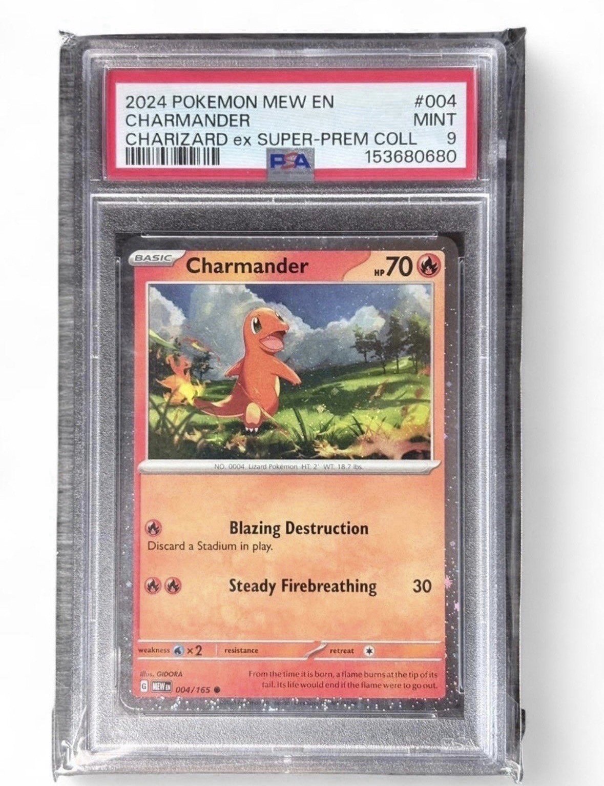2024 Pokemon Mew EN-151 Charmander Charizard EX Super-Premium Collection 004