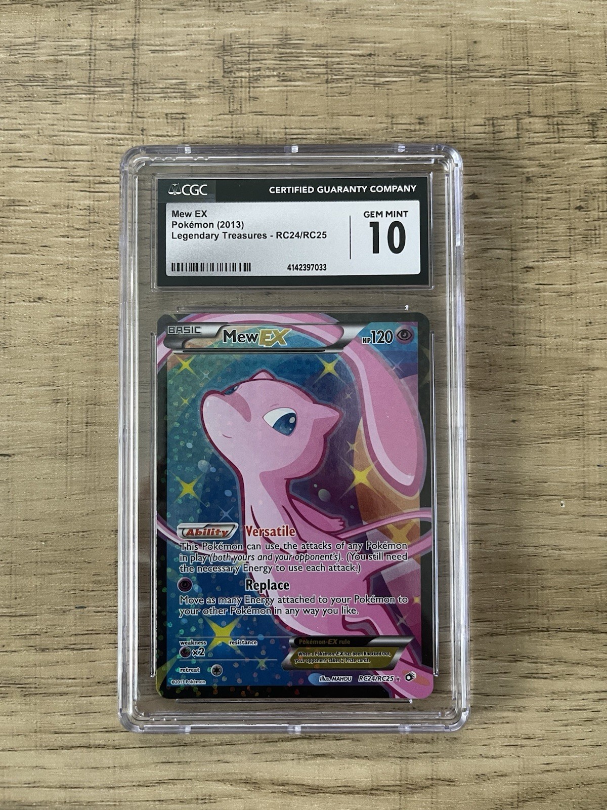 2013 Legendary Treasures - English Mew EX Radiant Collection Holo RC24/RC25