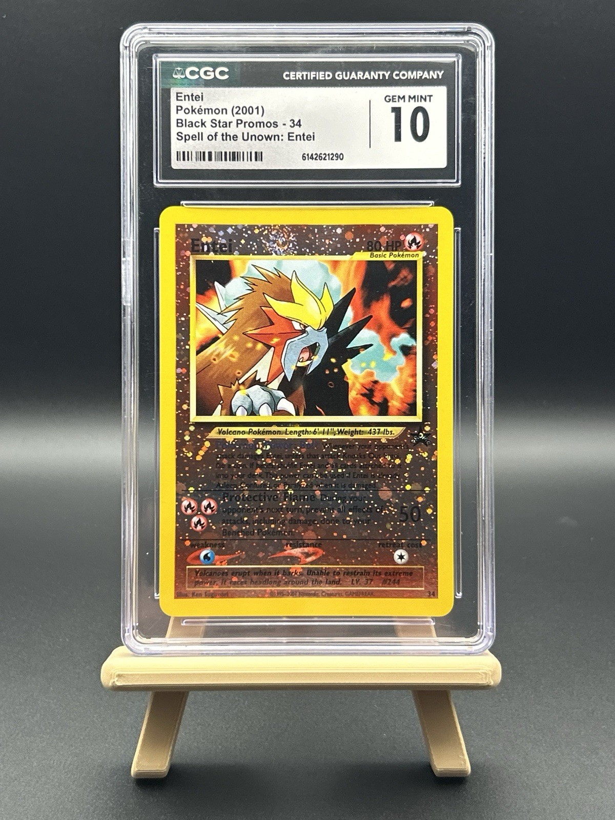 2001 Black Star Promos - WotC - English Entei Spell of the Unown: Entei (Reverse Holo) 34